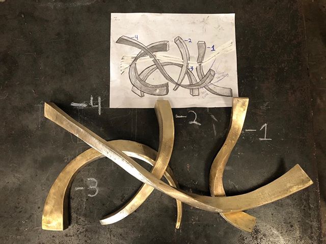 Forged Bronze table study scaled down