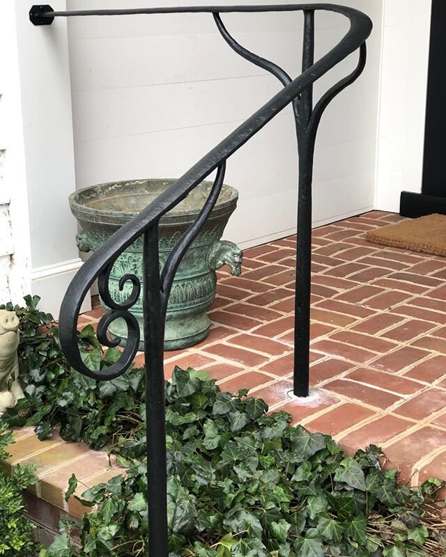 Simple little branchy hand rail. #peltonmetalworks