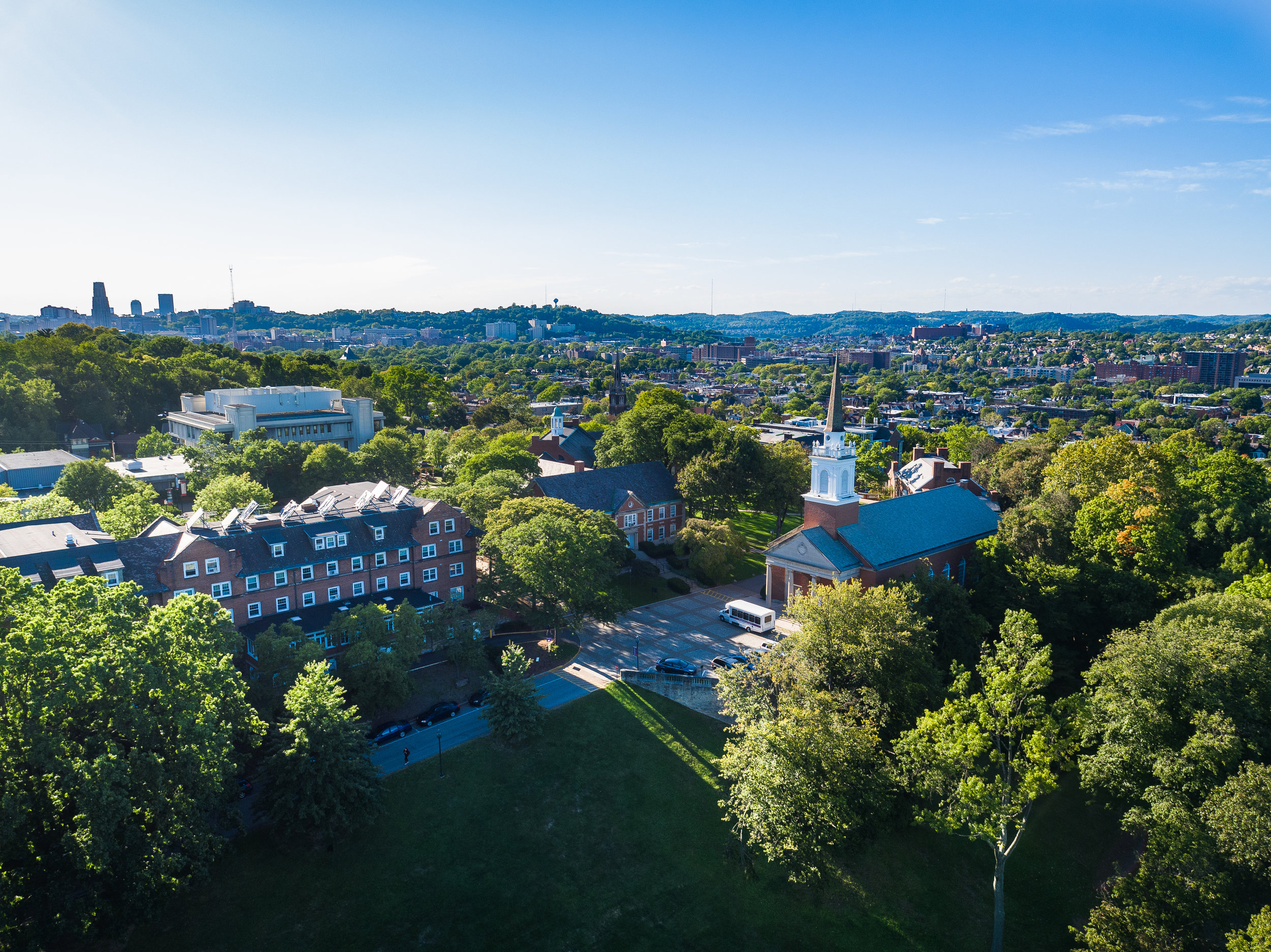 Woodland hall, Chapel hill and Upper campus