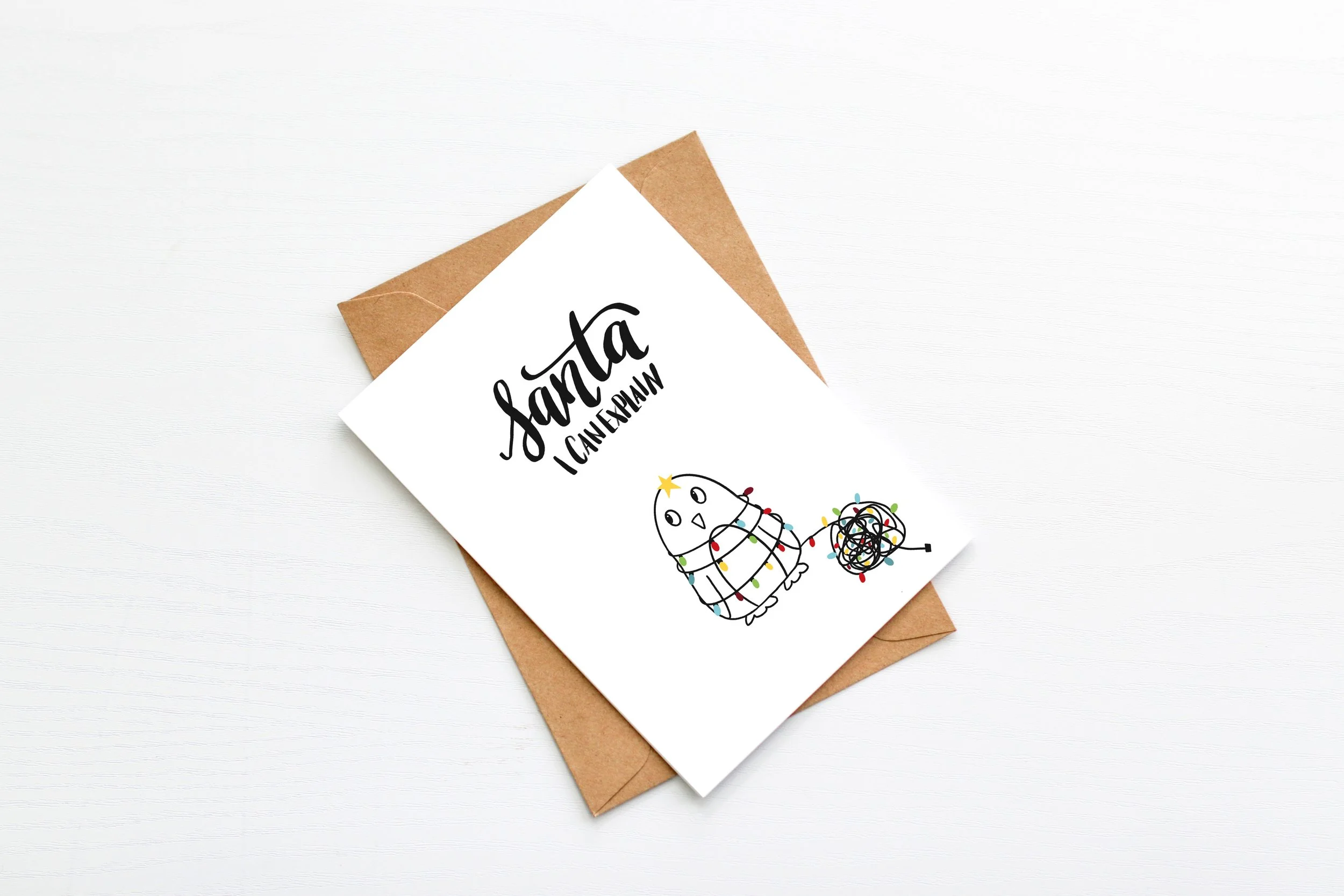 Christmas card Santa I can explain penguin.jpeg