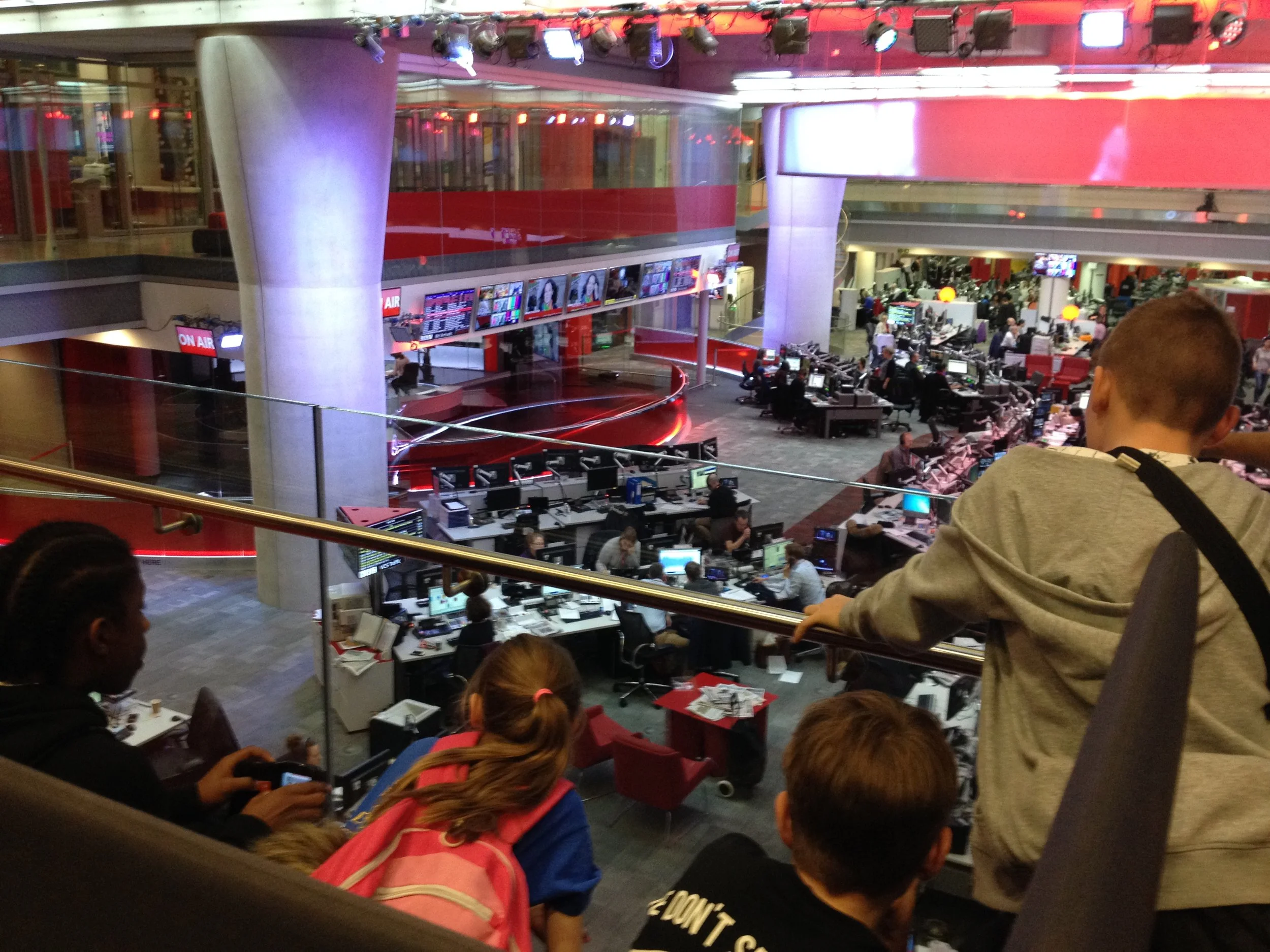 All Stars London young people at BBC Broadcasting House.