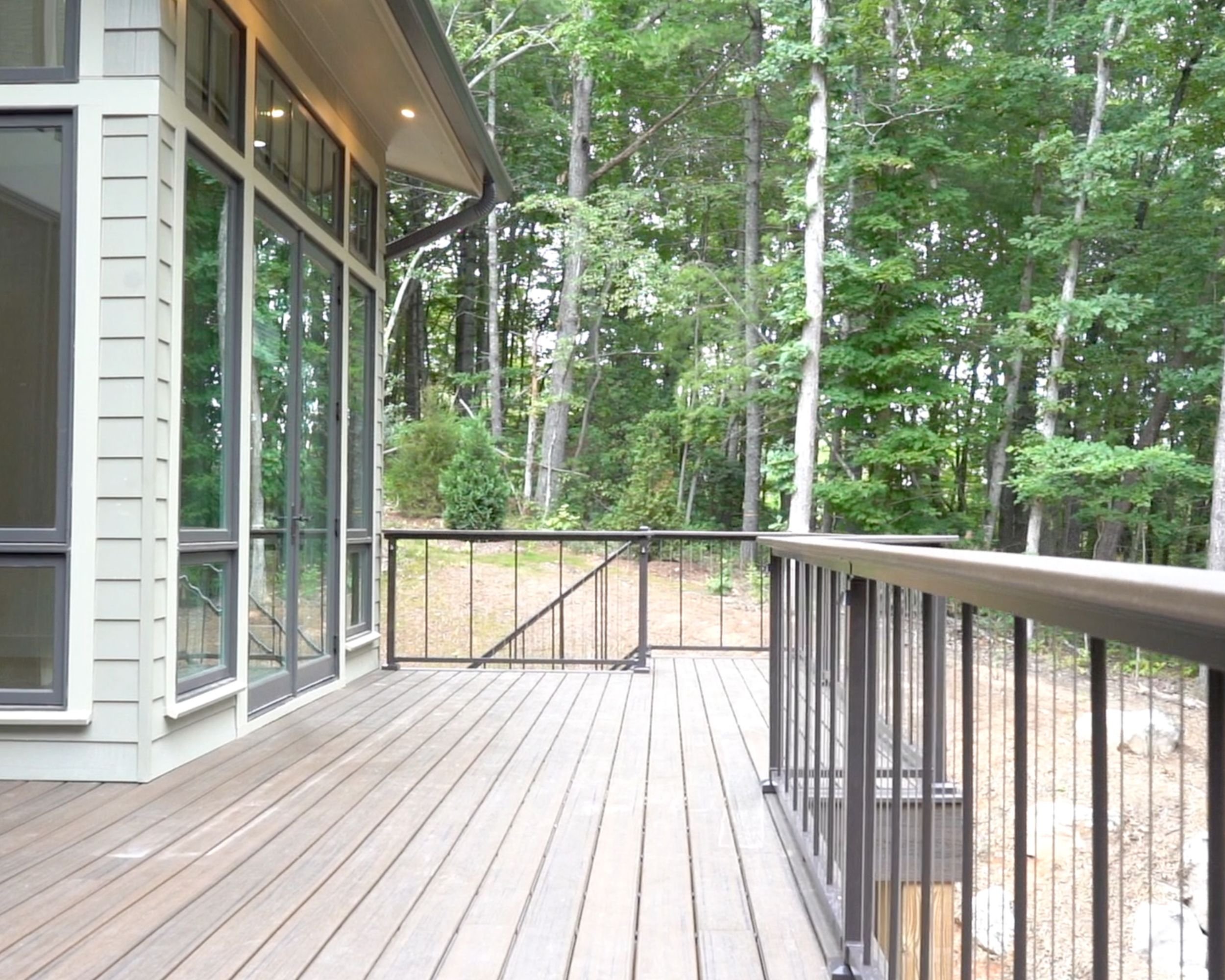 A closer look at the back deck