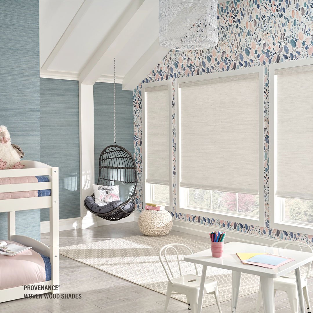 The Woven Wood Shades collection by Hunter Douglas transforms sunlight into captivating design statements for a warm, natural look. Choose yours today: 828-252-1022