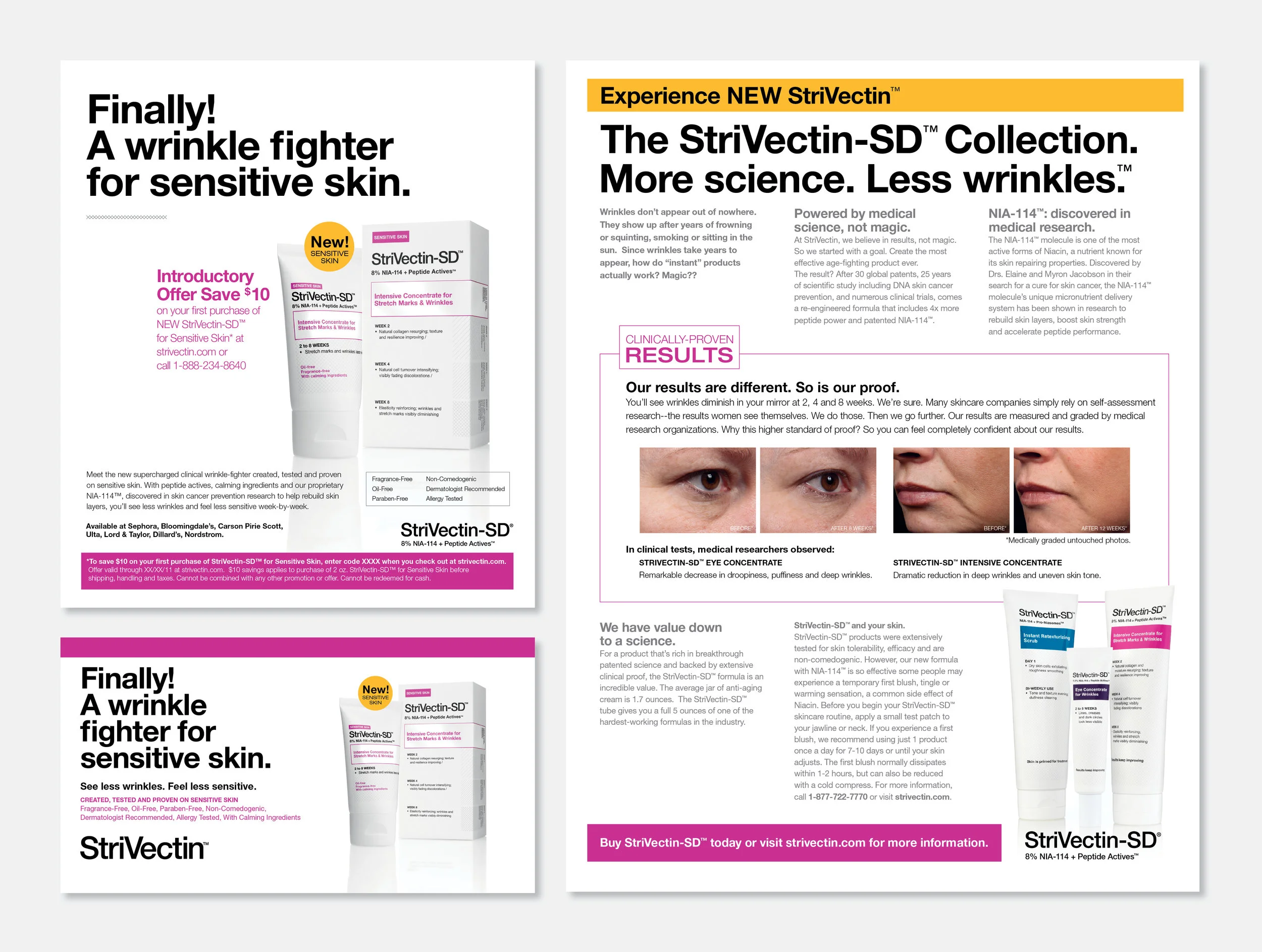  Array of newspaper / magazine ads and handouts 