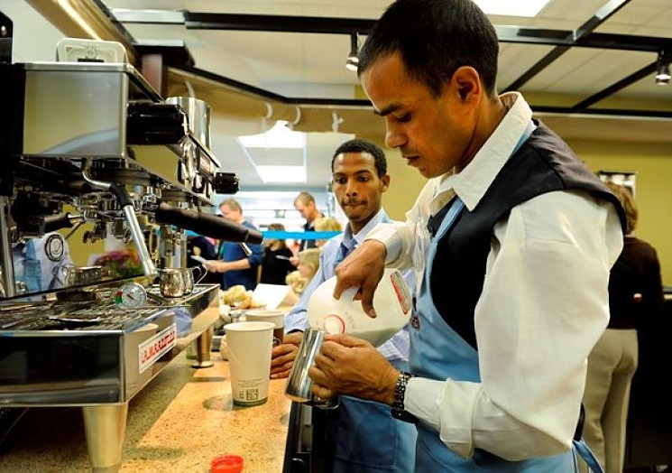 Emily Griffith Technical College has a cafe and sandwich shop where students can learn food-service skills.