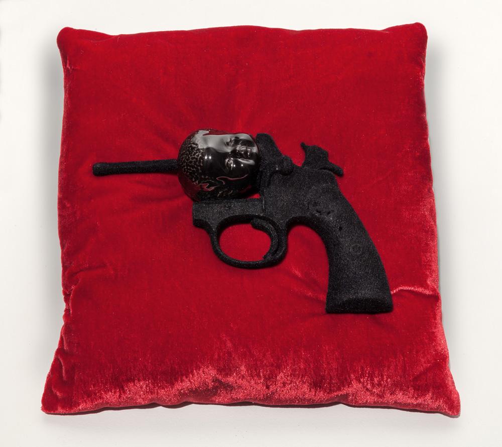 "Sleeping on Reason," 2014, by William Villalongo