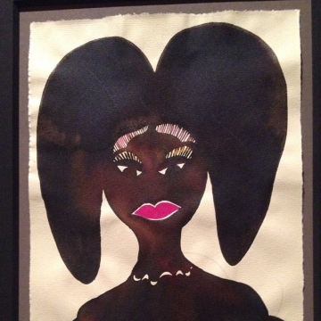 Johanna on Chris Ofili Watercolor Chris Ofili’s Muse serieWilliam