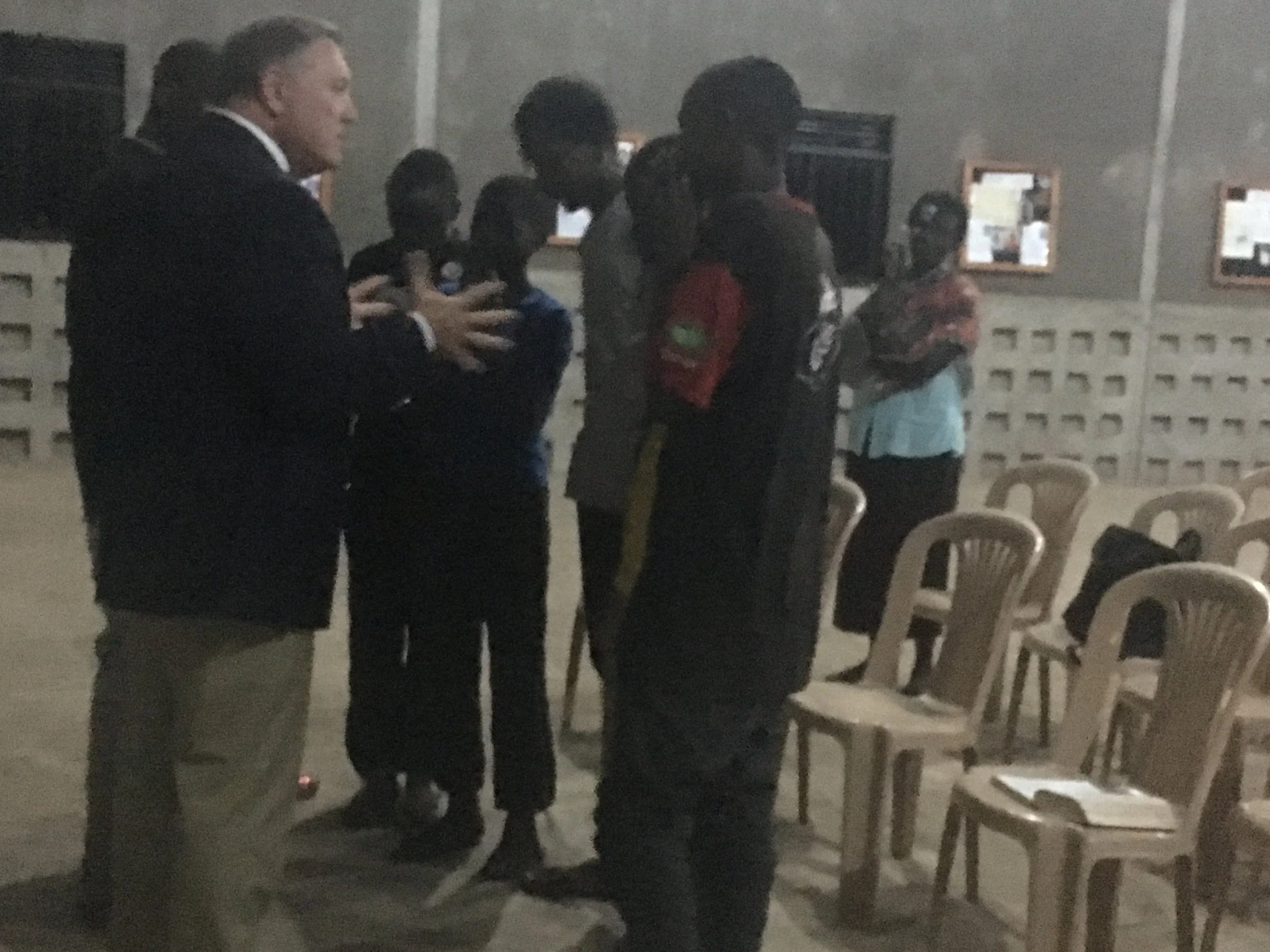 Jim sharing with hungry hearts who prayed and asked Jesus to be their savior