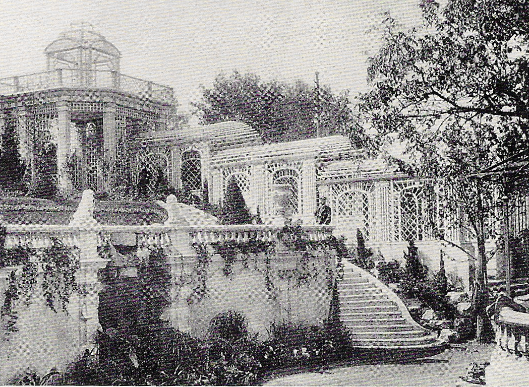 Der Garten kurz nach Fertigstellung 1905