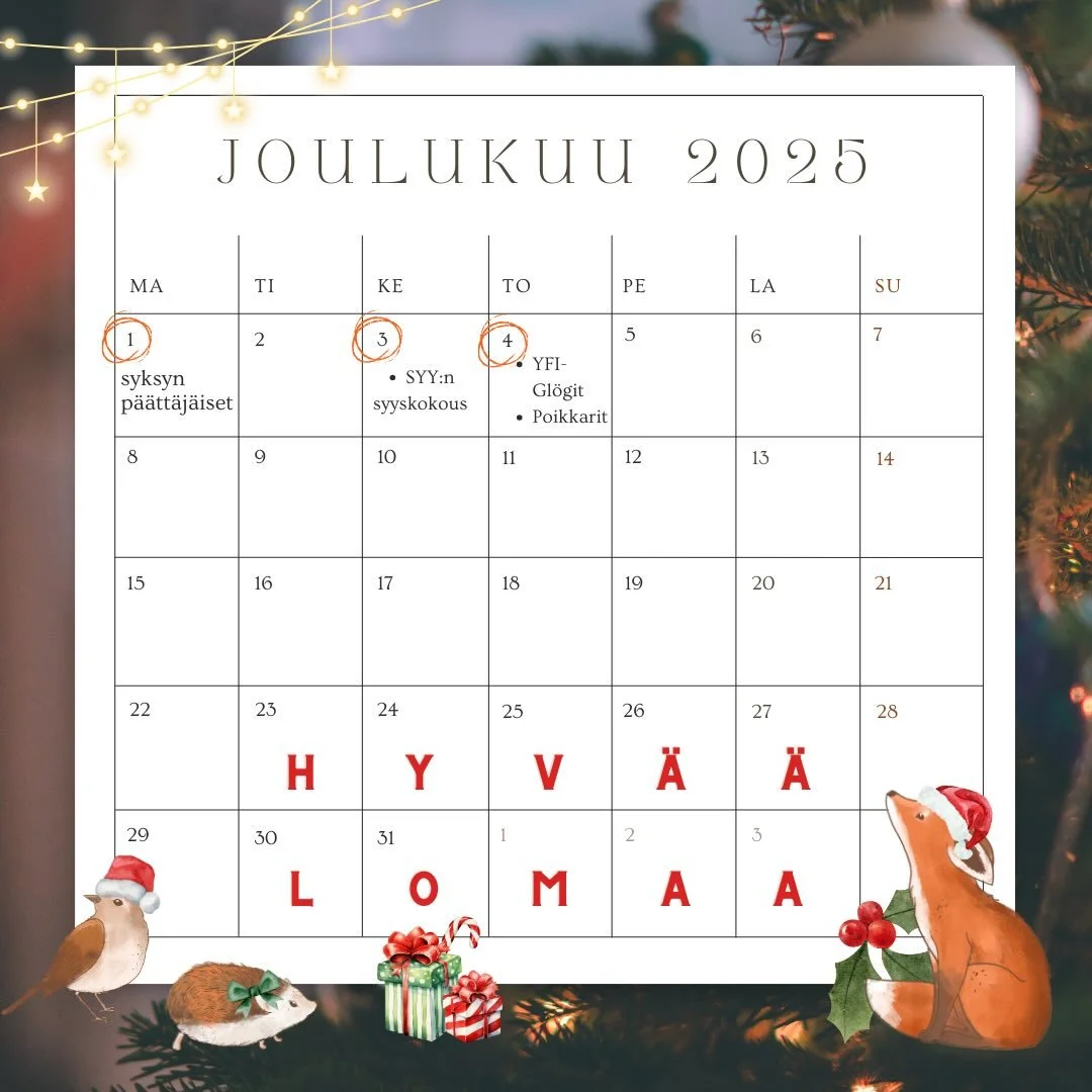 ENGLISH SWIPE AND BELOW

Hyv&auml;&auml; joulukuuta! 🎄 Joulu h&auml;&auml;m&ouml;tt&auml;&auml; nurkan takana. ✨🎁 Tuttuun tyyliin muutokset ovat mahdollisia. 

&mdash;&mdash;
Happy December! 🎄 Christmas is just around the corner. ✨🎁 As usual, cha