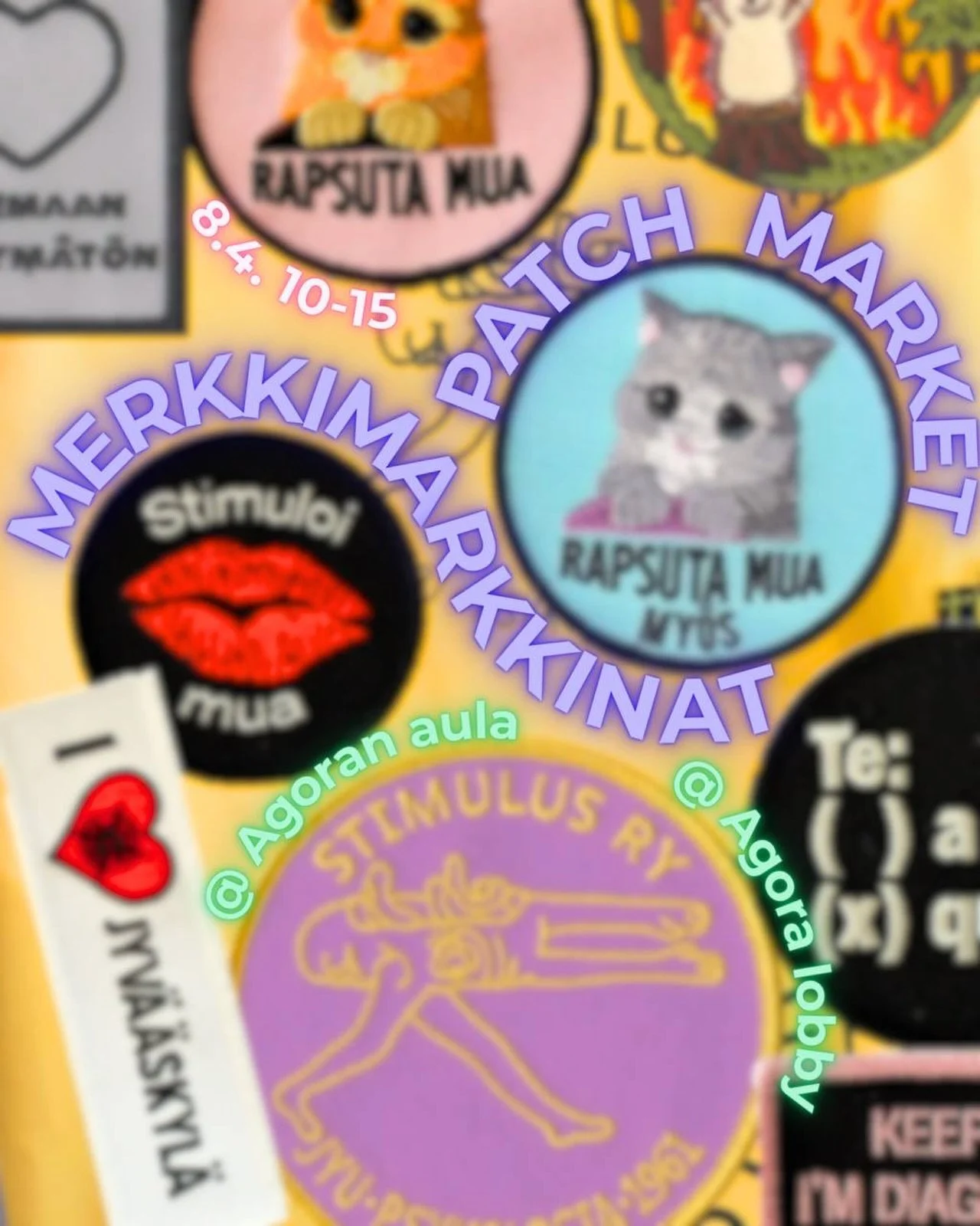 (in English in comments) 

Perinteiset merkkimarkkinat tulevat j&auml;lleen ja Fokuksella on tuttuun tapaan myyntip&ouml;yt&auml; t&auml;ynn&auml; mit&auml; upeimpia haalarimerkkej&auml; ja muuta merchi&auml;🦊 Tervetuloa siis ostoksille Agoran aulaa