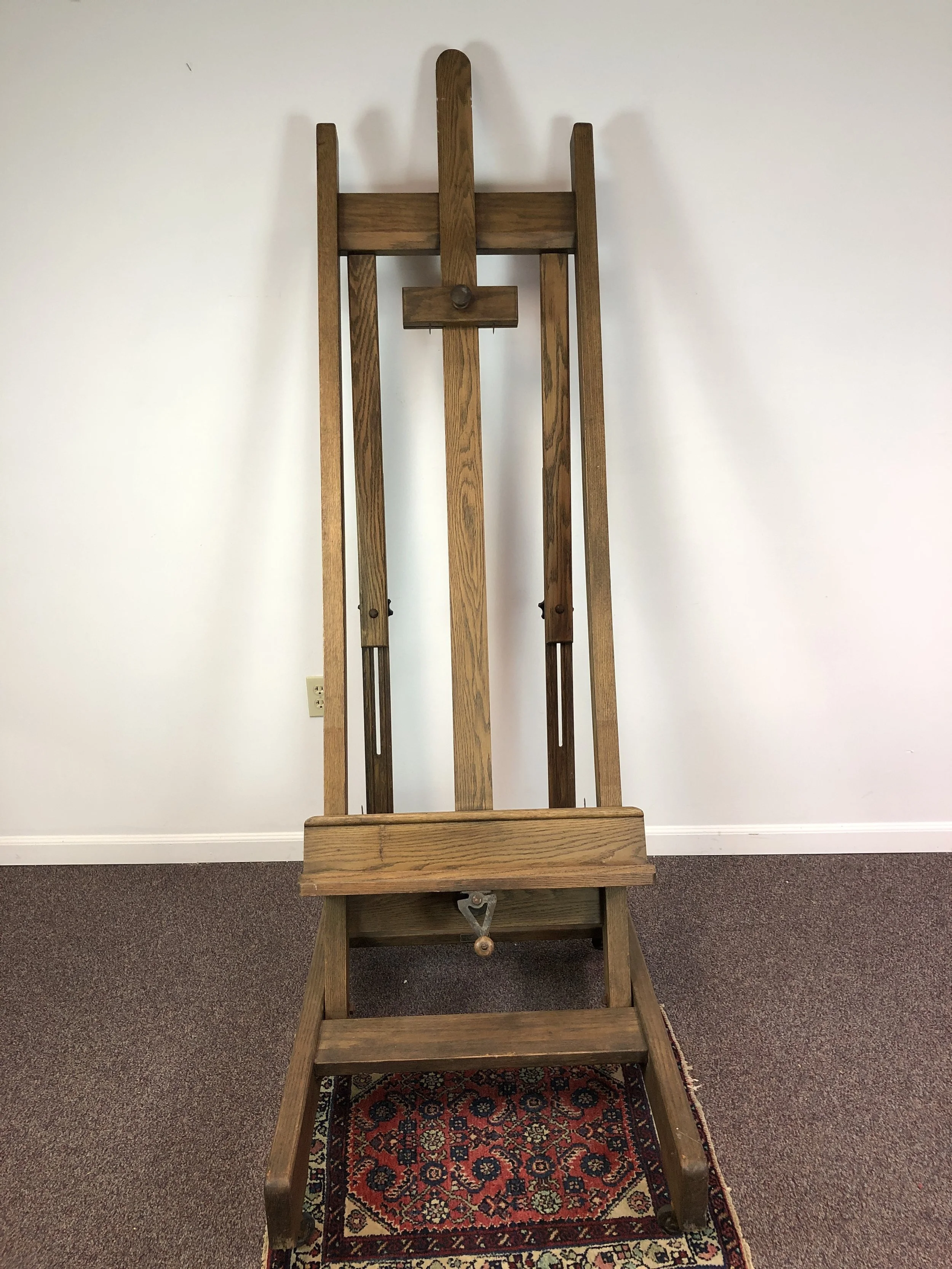 VOGUE【エルテ】vintage 木製 Antique Oak Weber Large H Frame Standing Mechanical Rembrandt