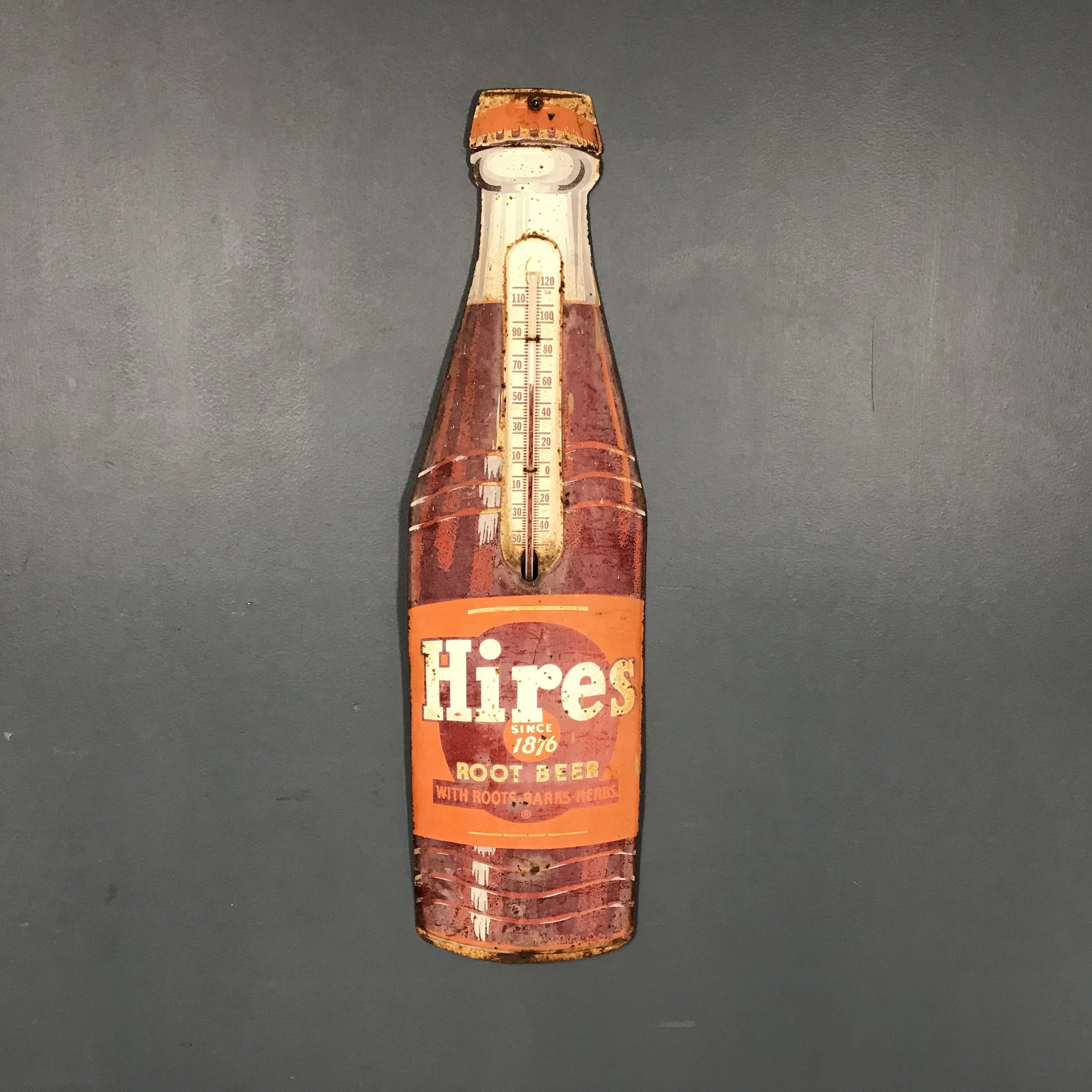 Vintage Die Cut Hires Root Beer Thermometer — Ardesh