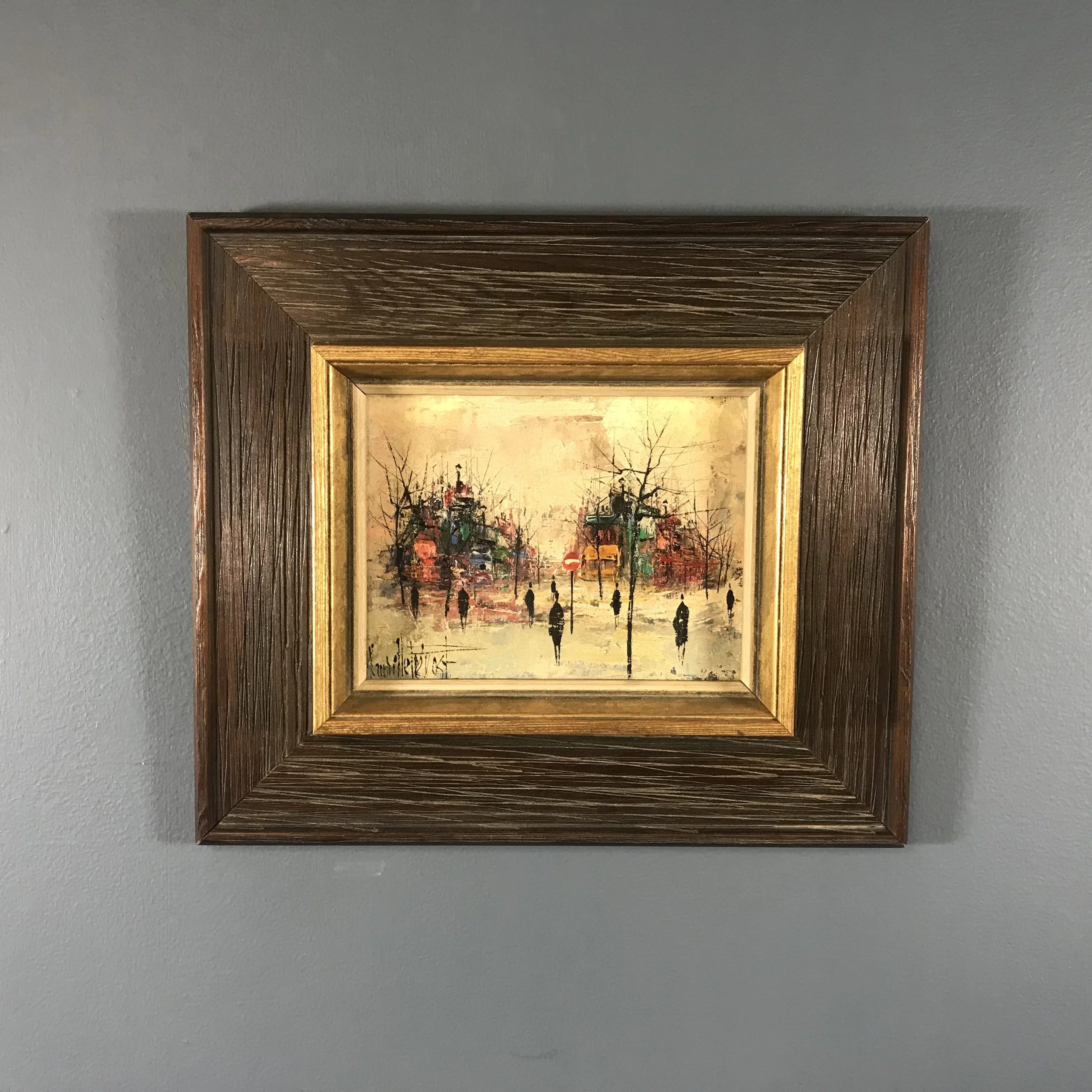 Maurille Prevost French Paris Street Scene Oil on Canvas — Ardesh