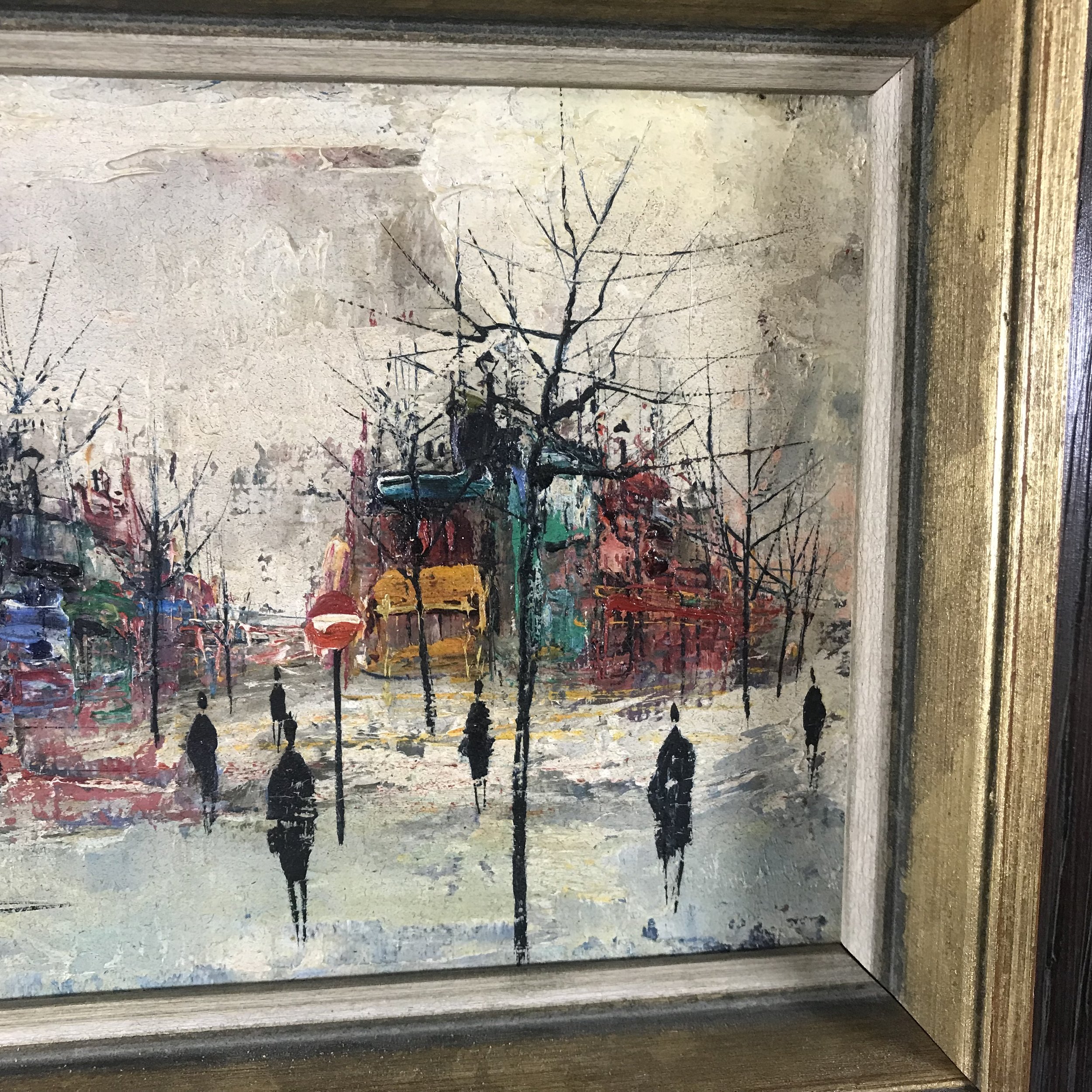 Maurille Prevost French Paris Street Scene Oil on Canvas — Ardesh