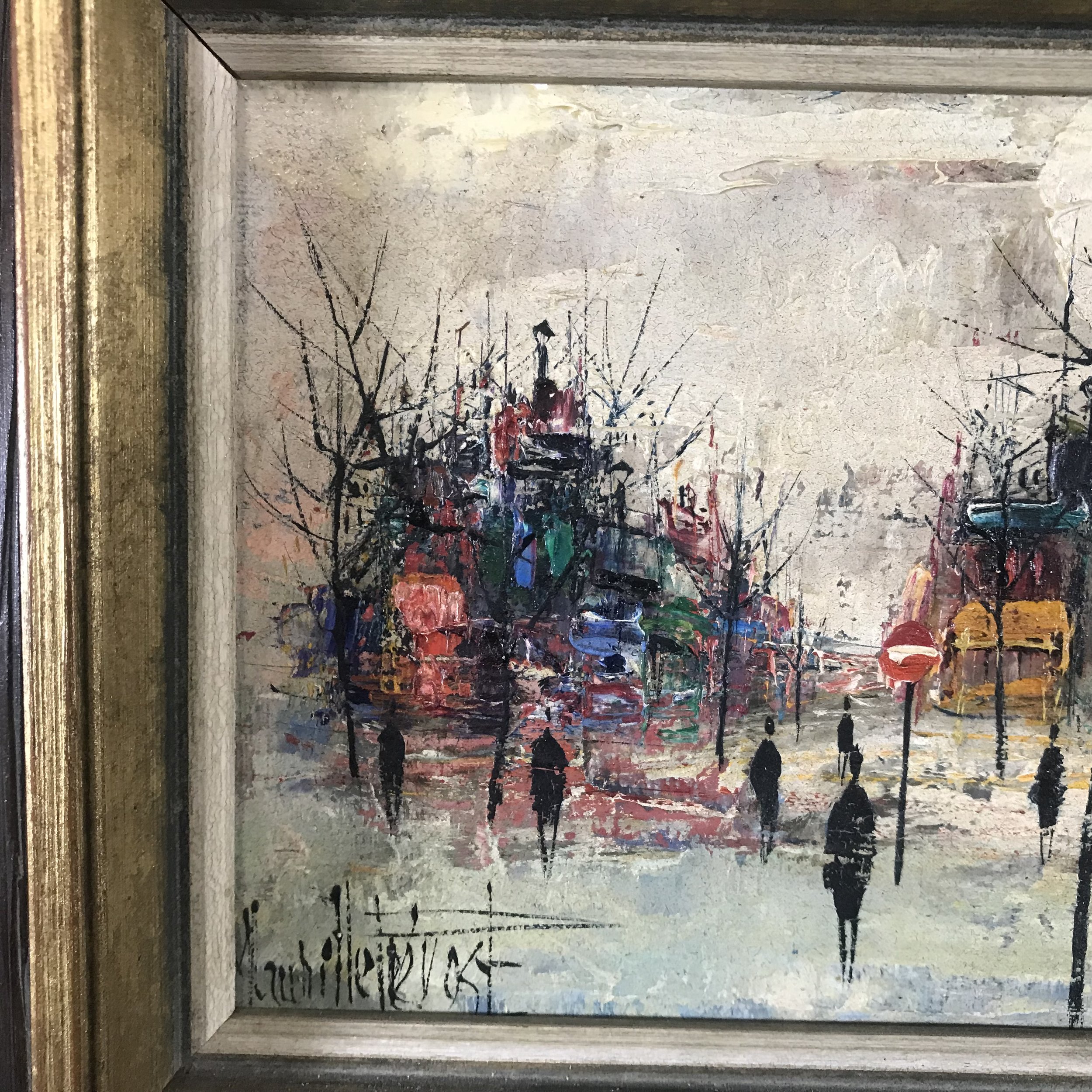 Maurille Prevost French Paris Street Scene Oil on Canvas — Ardesh
