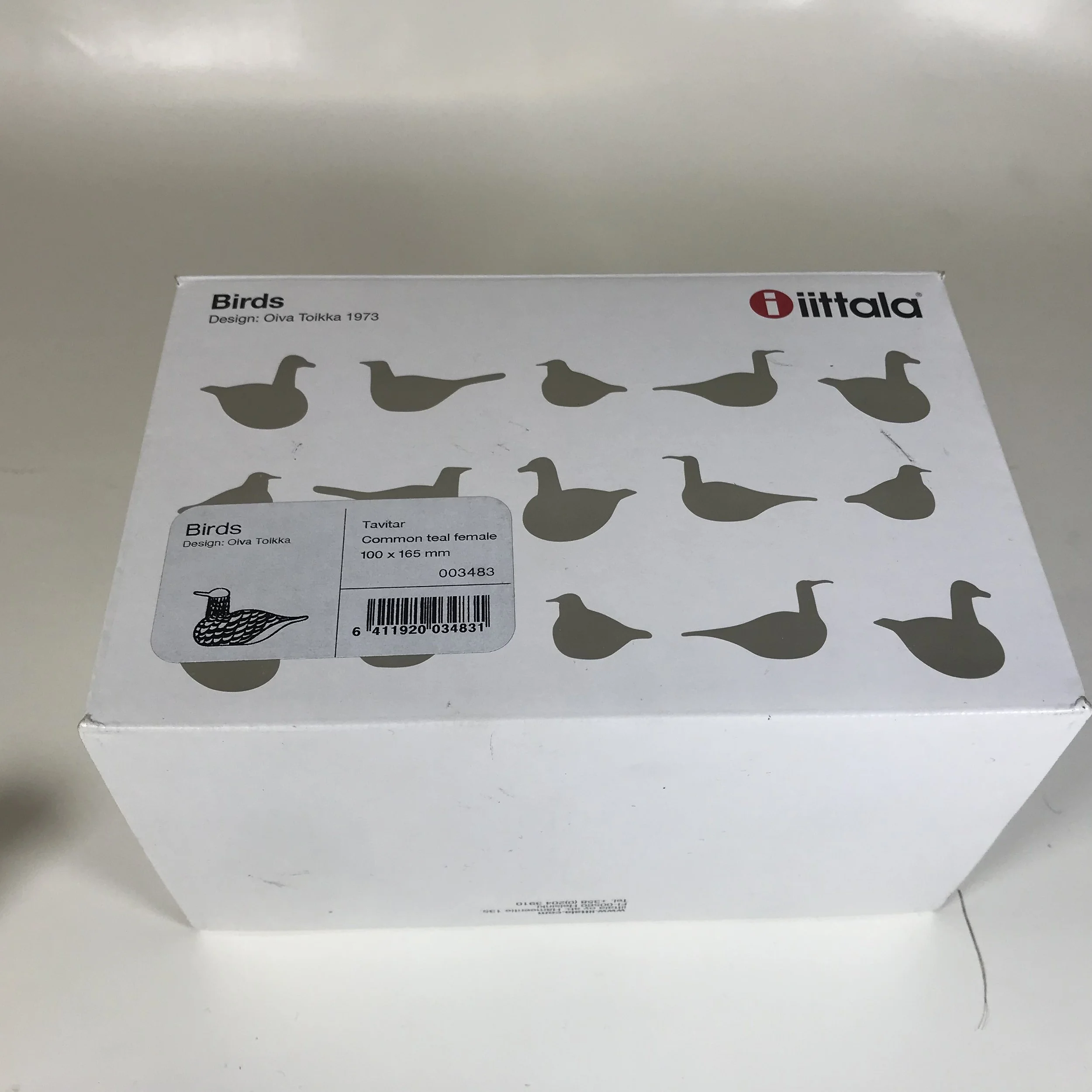 Oiva Toikka IIttala Art Glass Birds Common Teal Feamele