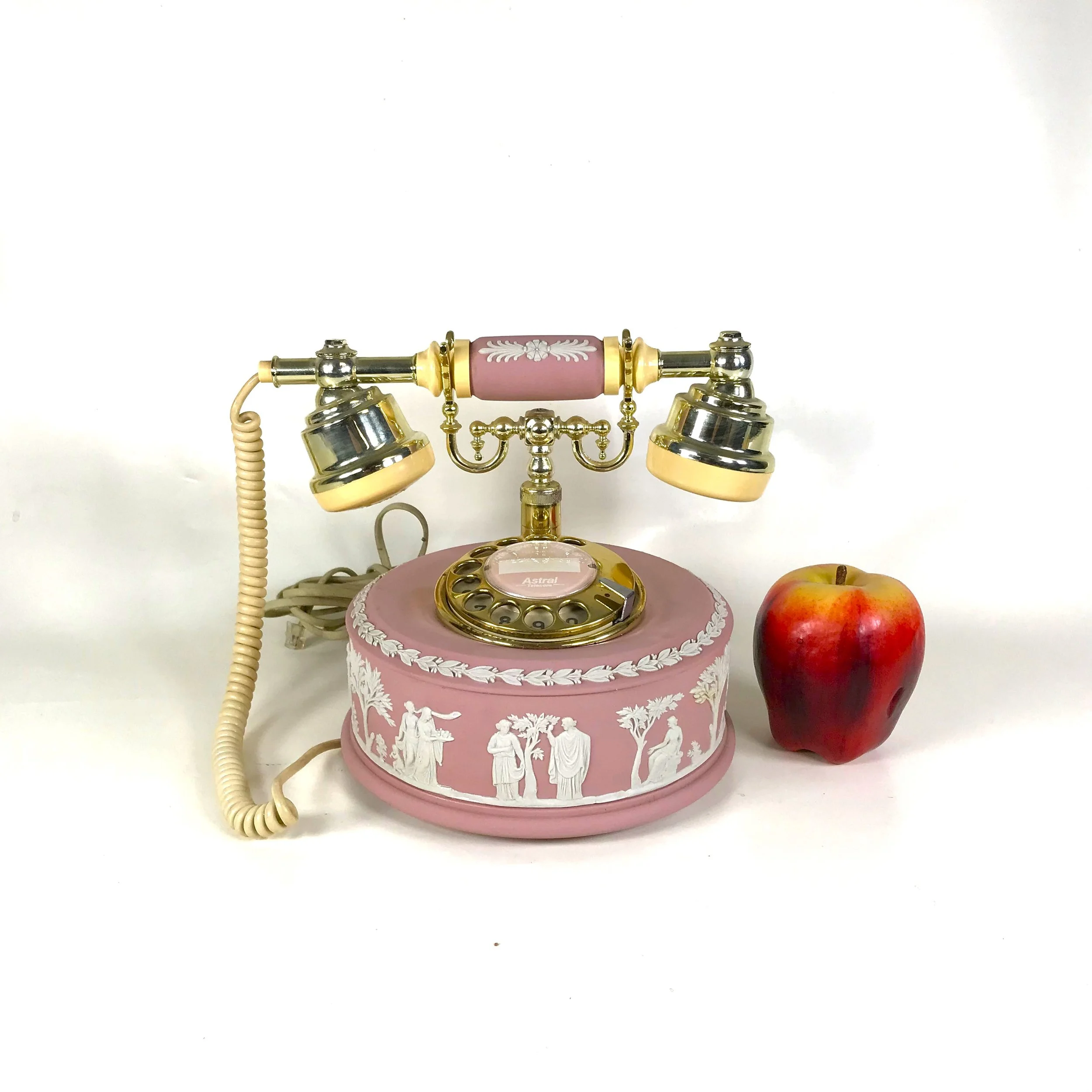 Wedgwood Pink Jasperware Rotary Phone — Ardesh