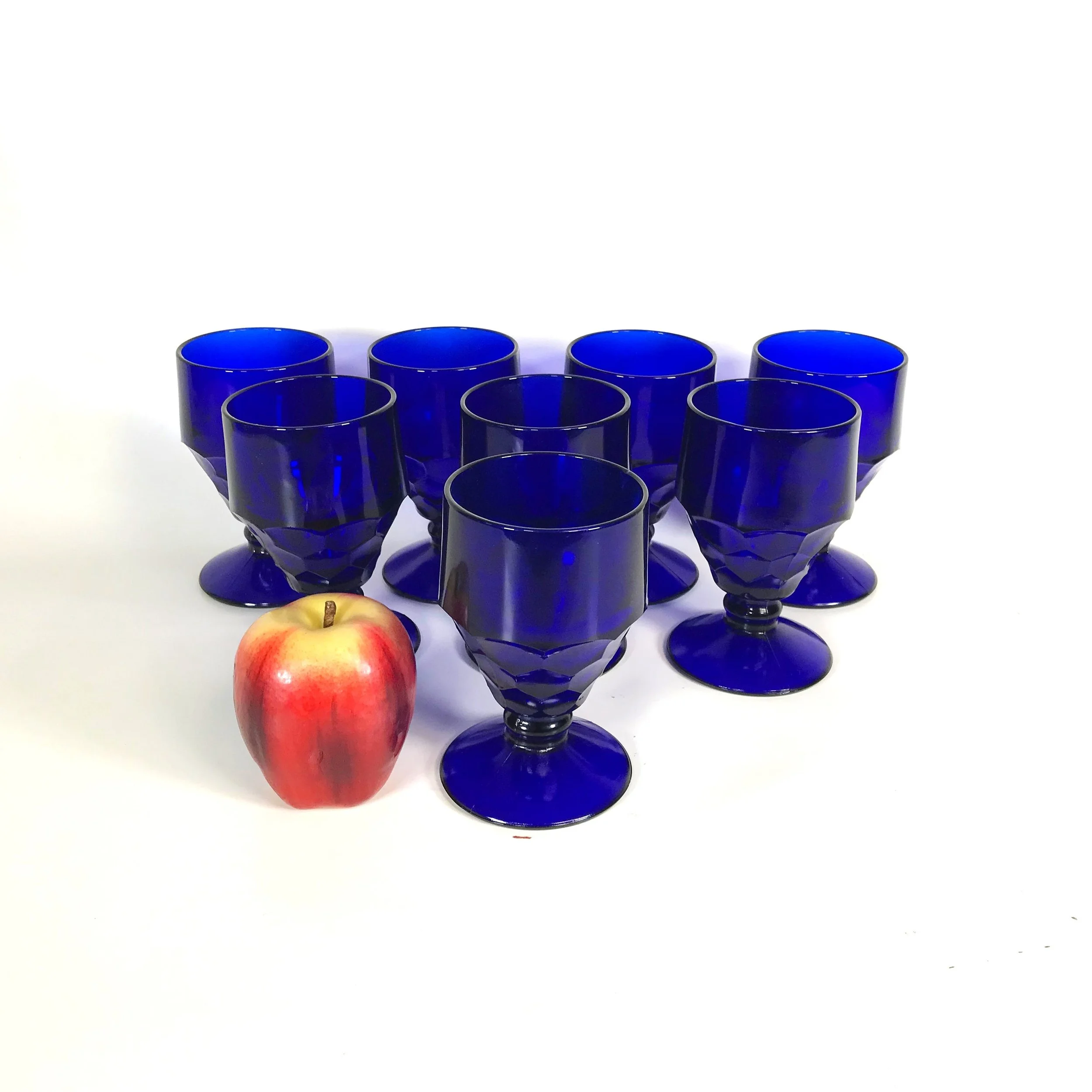 Set of 8 Georgian Cobalt Blue by Viking 5-3/8