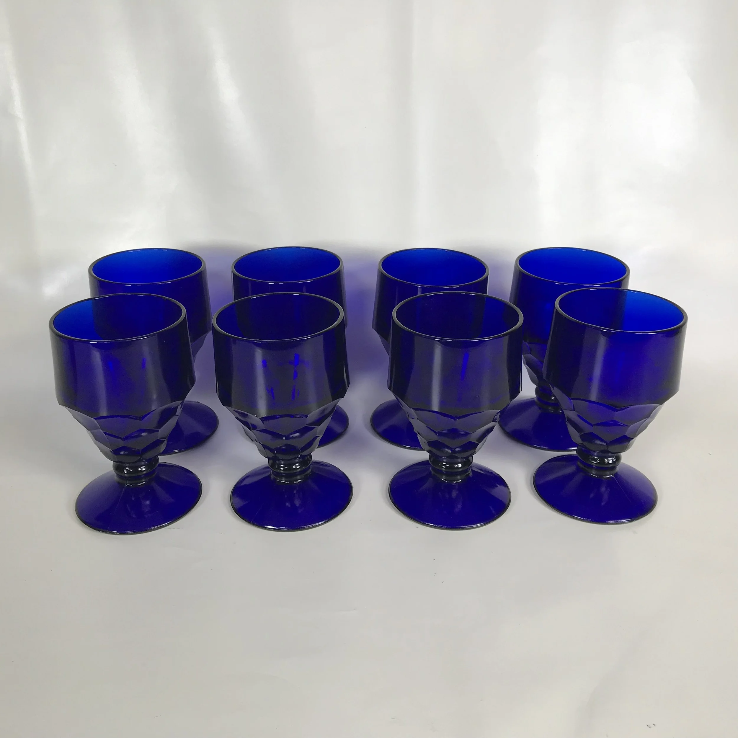 Set of 8 Georgian Cobalt Blue by Viking 5-3/8