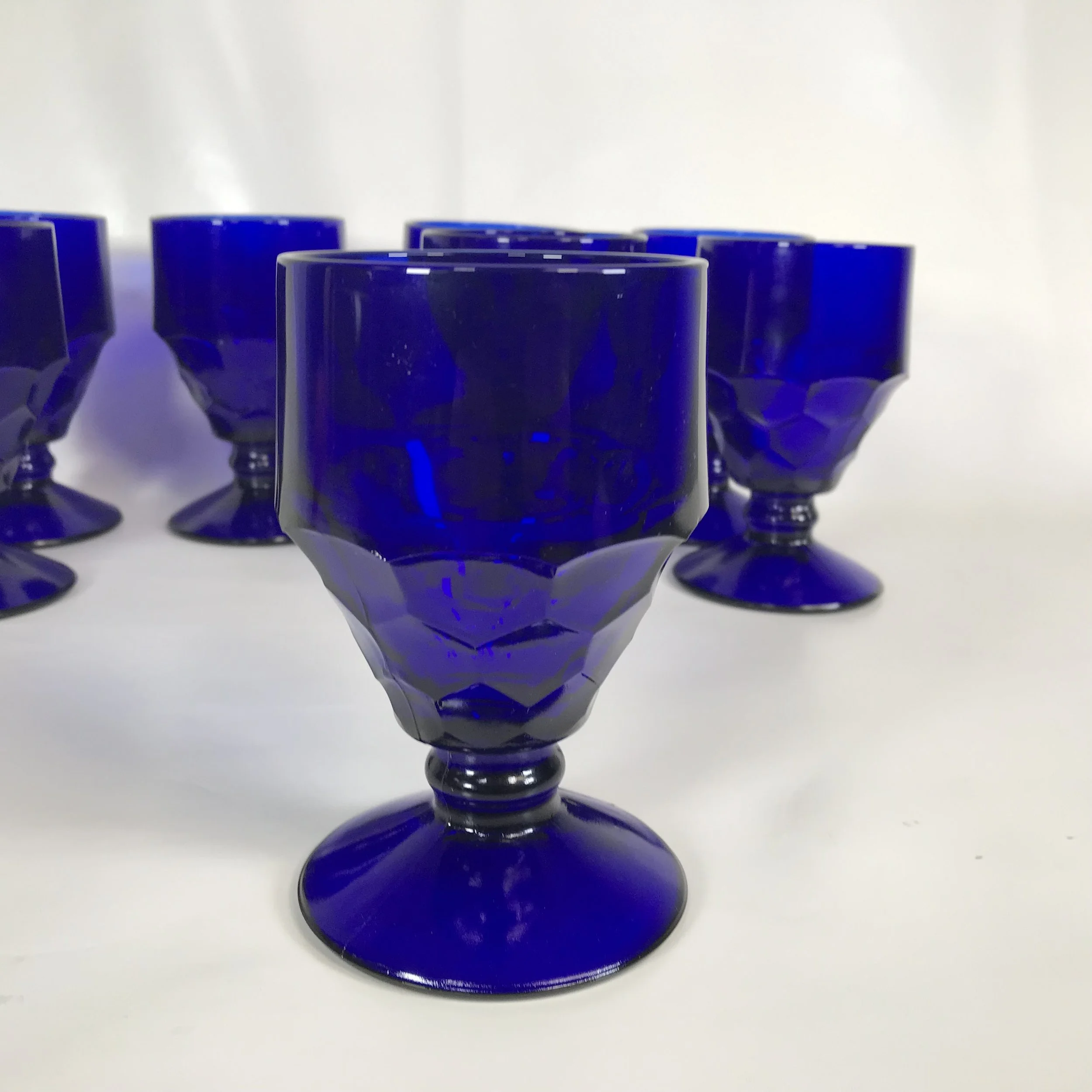Set of 8 Georgian Cobalt Blue by Viking 5-3/8