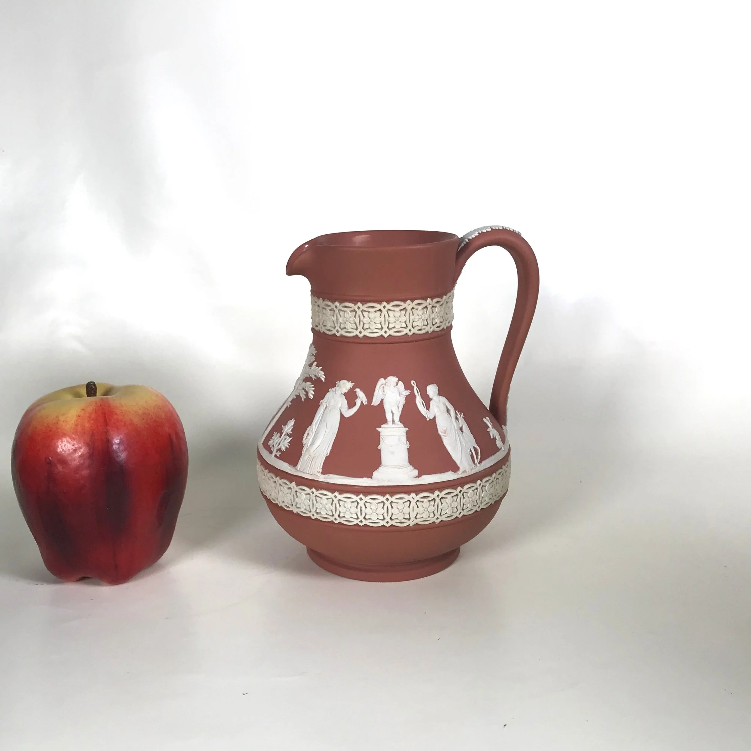 Circa 1958 Wedgwood Terracotta Jasperware Pitcher — Ardesh