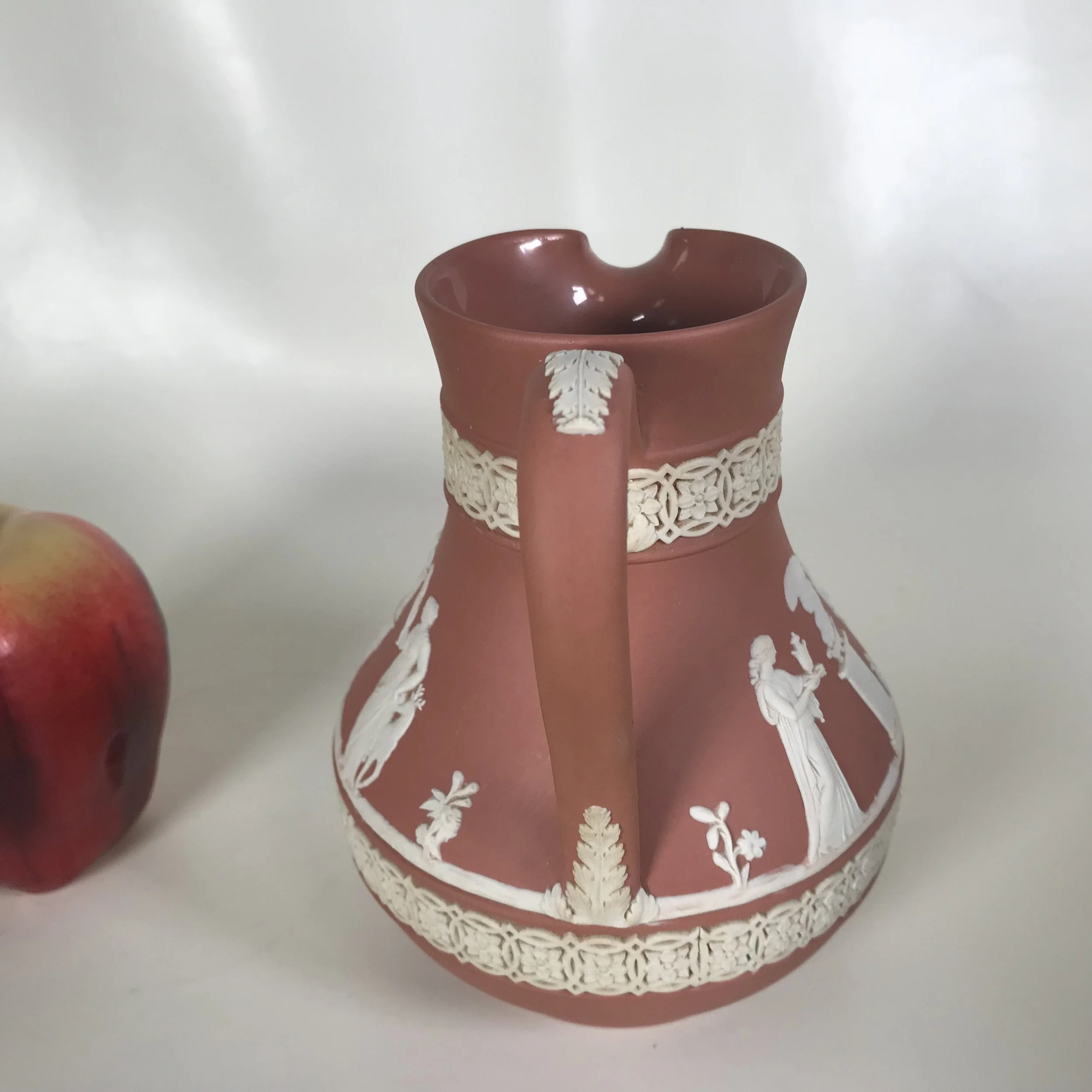 Circa 1958 Wedgwood Terracotta Jasperware Pitcher — Ardesh