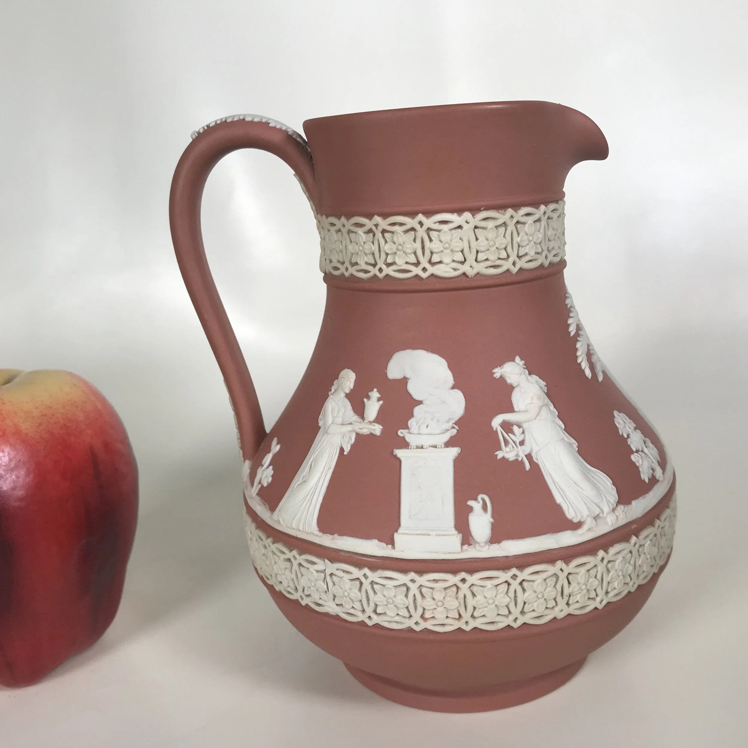 Circa 1958 Wedgwood Terracotta Jasperware Pitcher — Ardesh