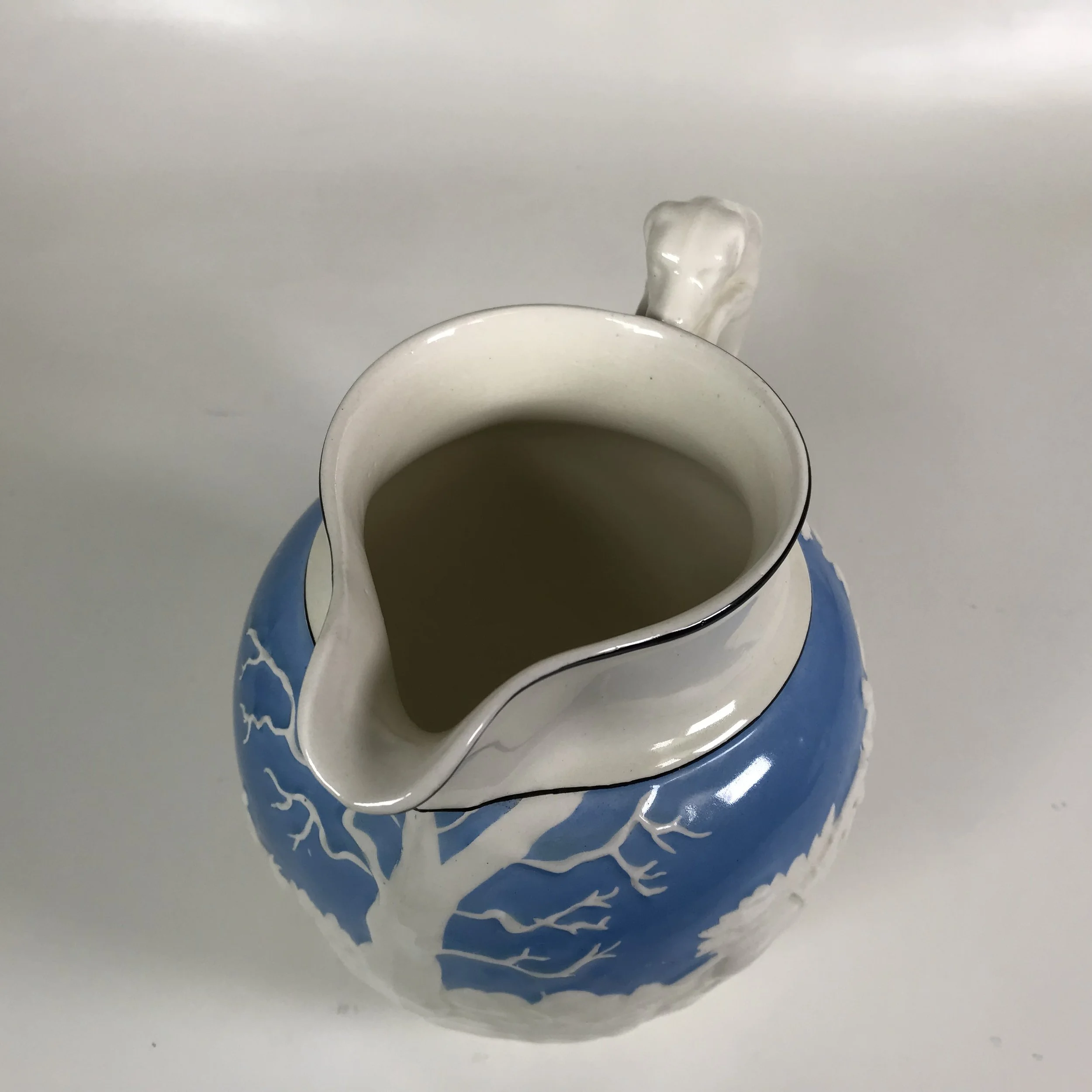 Wedgwood Creamware D'ye Ken John Peel Pitcher Greyhound Handle