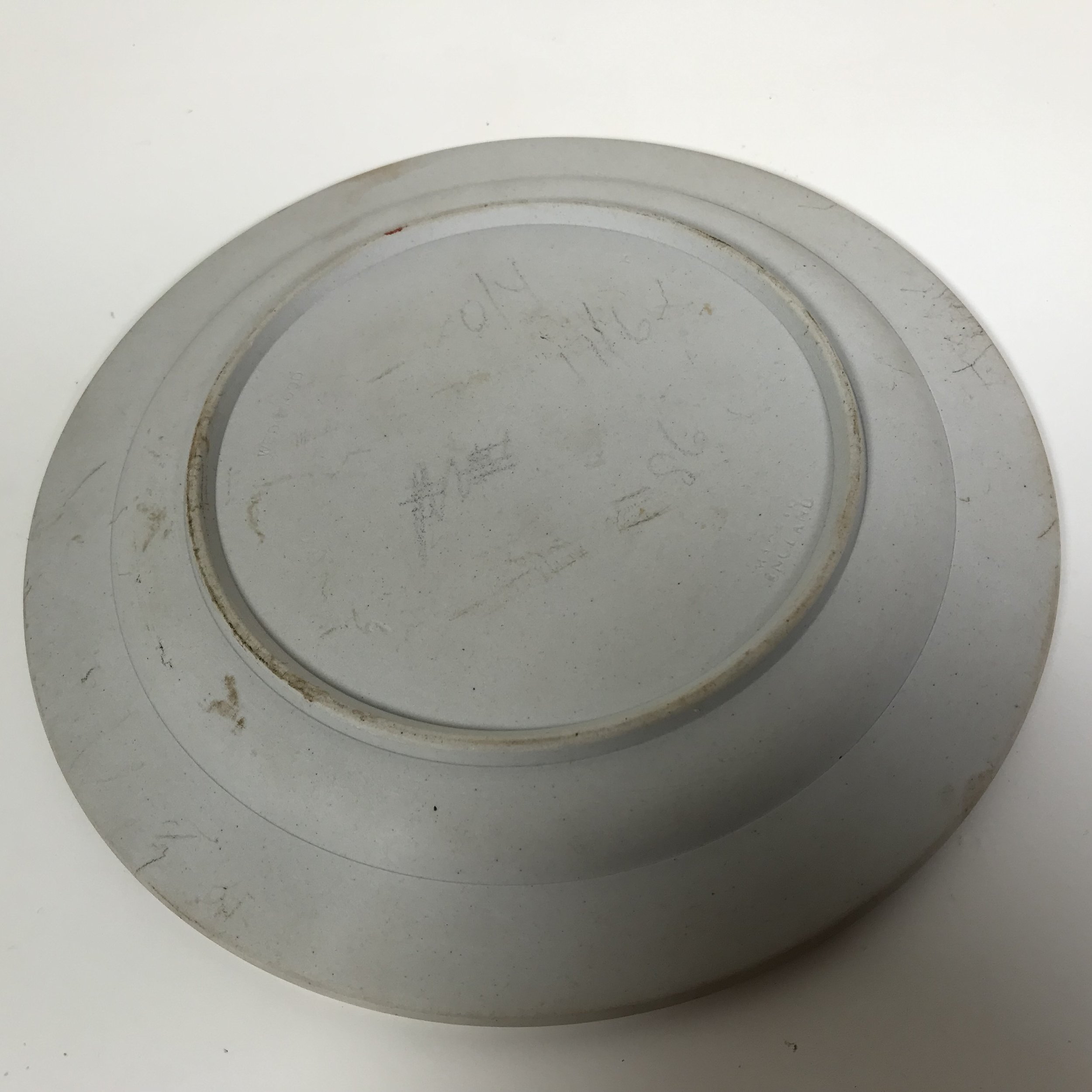 Early 20th C. Wedgwood Crimson Dipped Jasper Plate — Ardesh