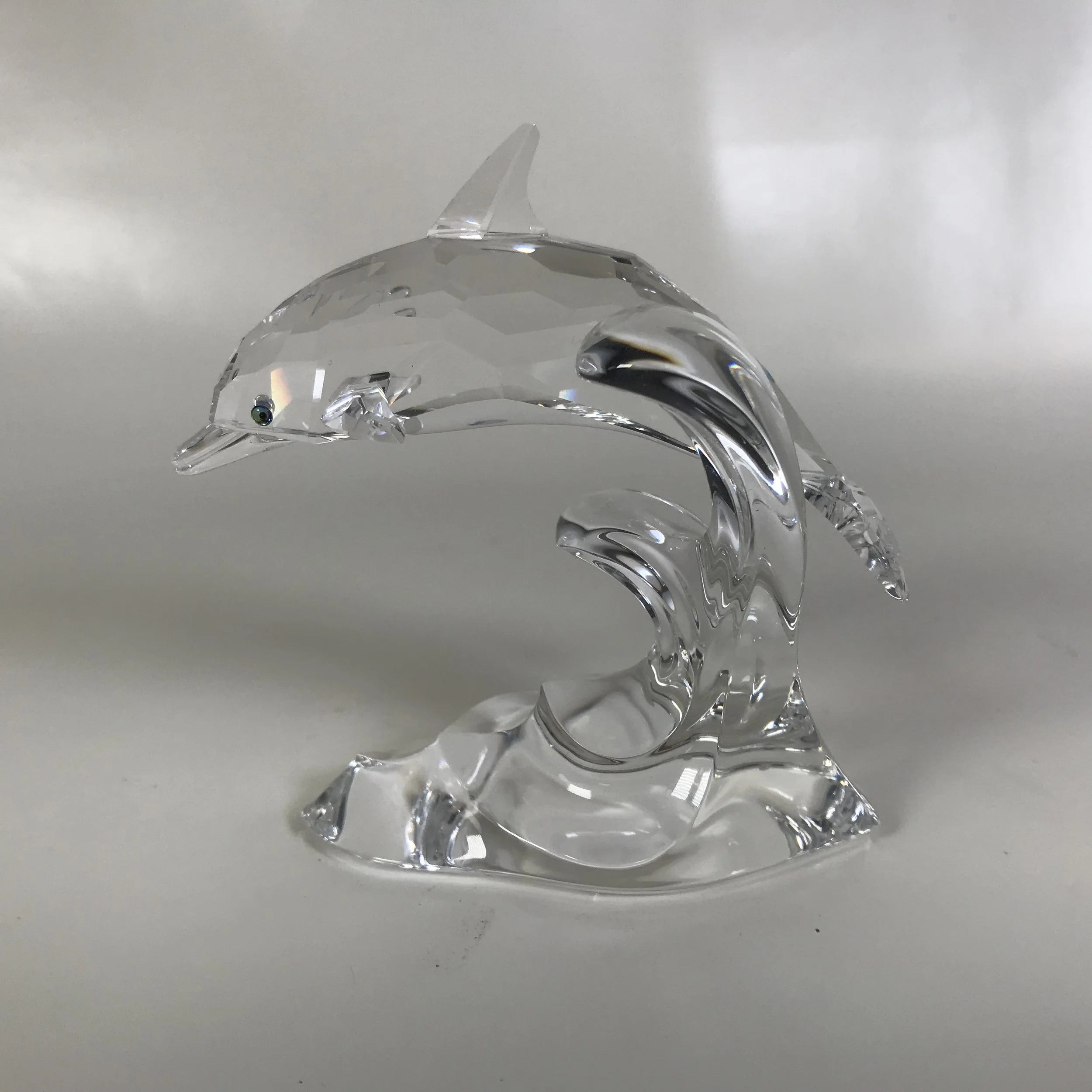 dolphin28☆スワロフスキー Swarovski Silver Crystal Dolphin w/ Original Box — Ardesh