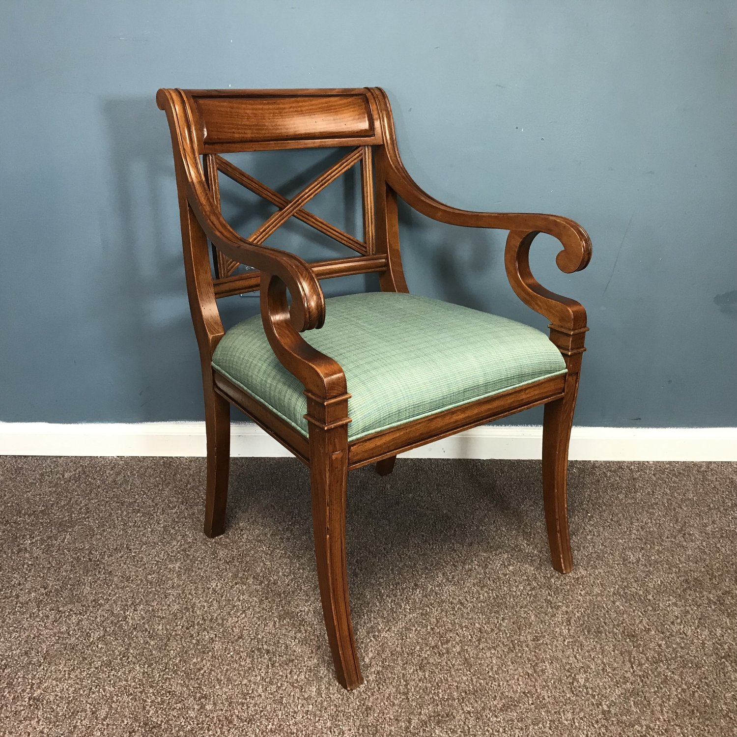 Baker King Louis Xvi Carved Chair