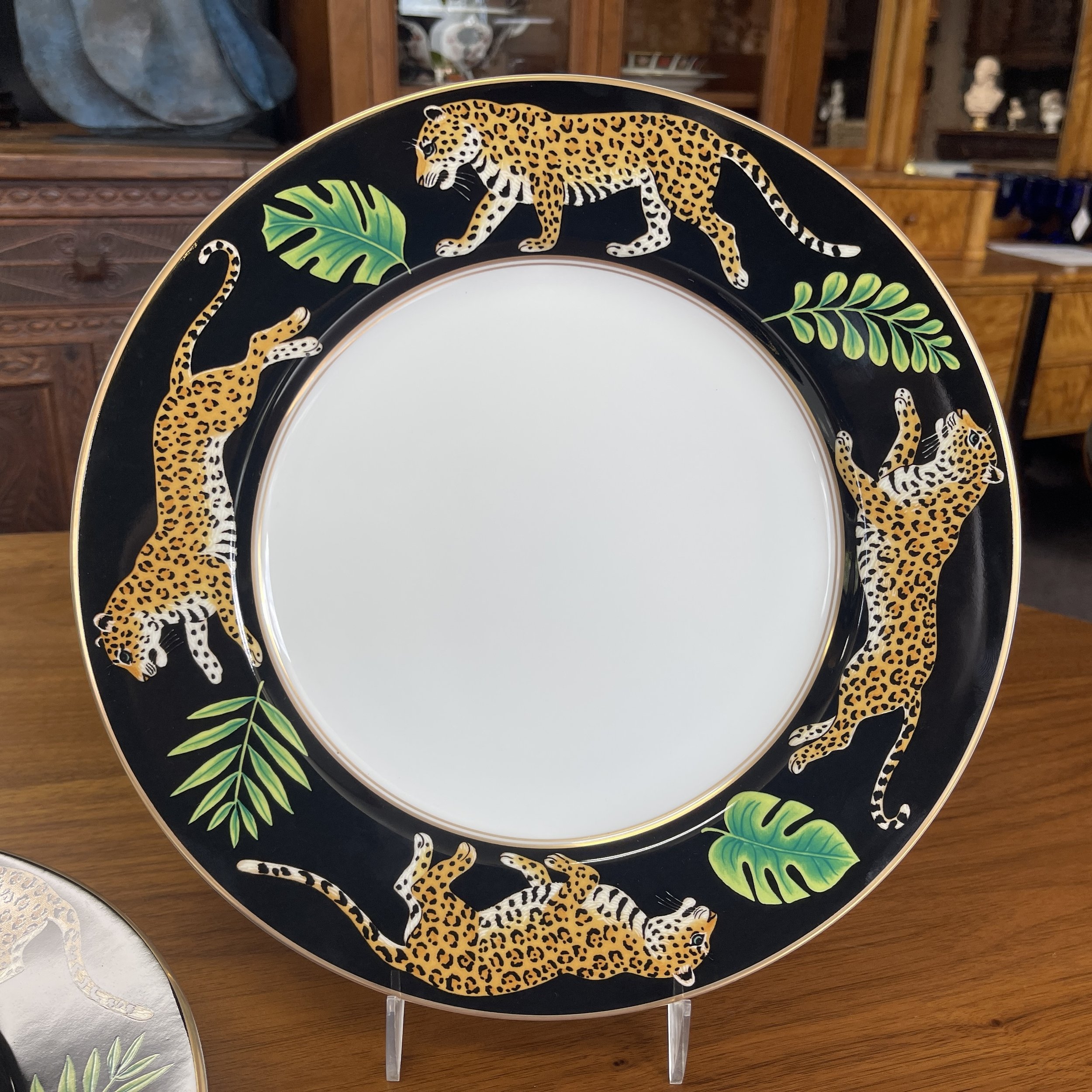Set of 4 Lynn Chase - Jaguar Jungle - Chop Plate/ Platter/ Charger