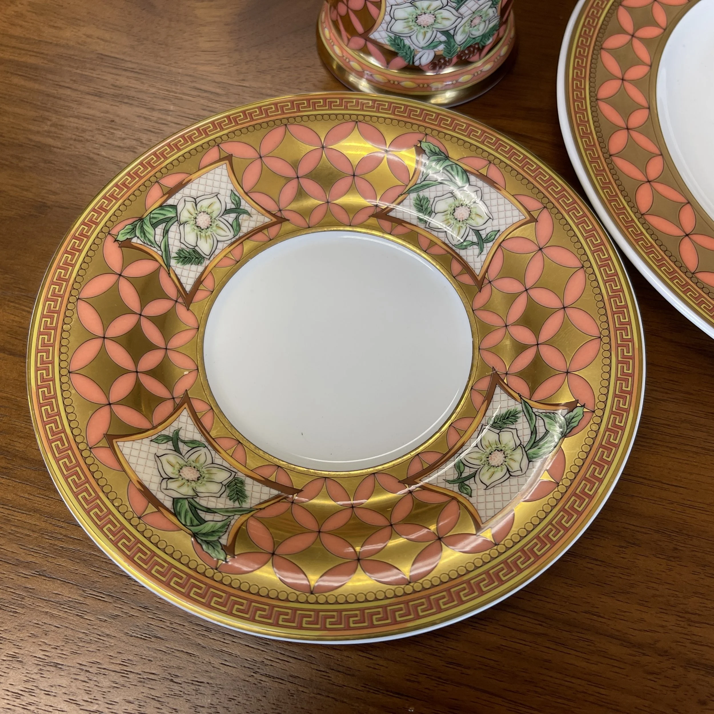 Rosenthal for Versace Floral Elegy 3 Piece Dessert Set — Ardesh