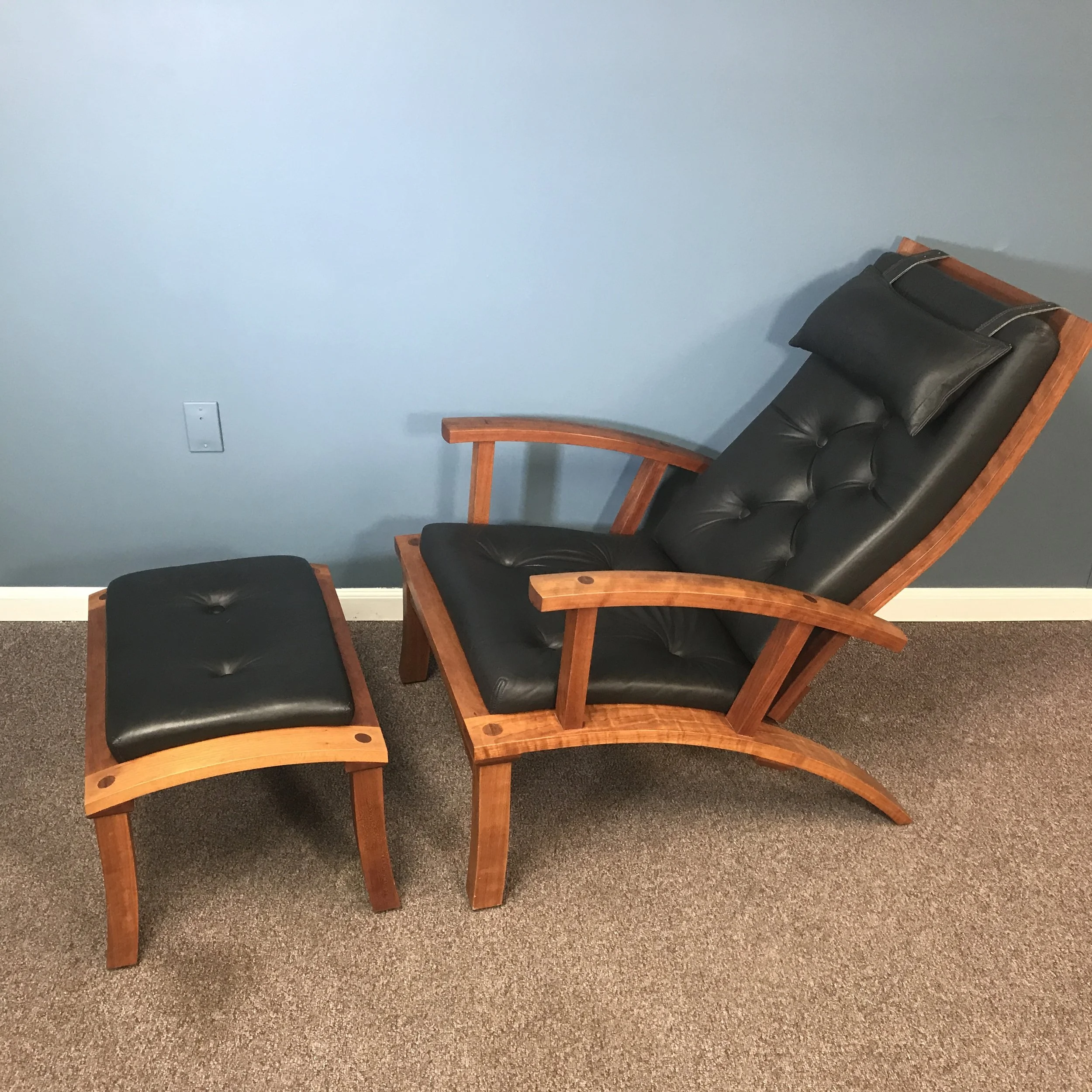 Thomas Moser Lolling Chair and Ottoman — Ardesh