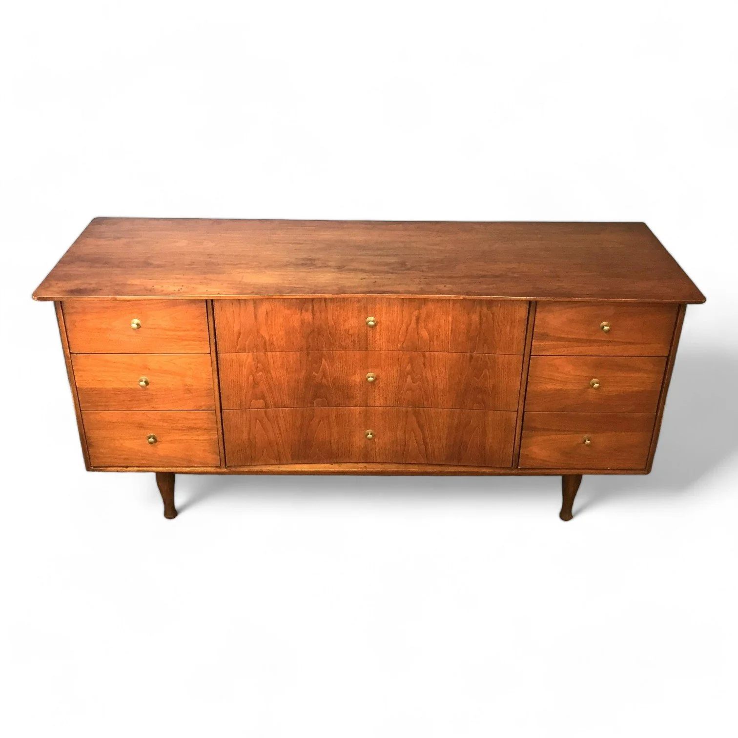 Vintage Mid Century 9 Drawer Long Dresser / Credenza Ardesh Vintage Mid Century 9 Drawer Long Dresser / Credenza Ardesh