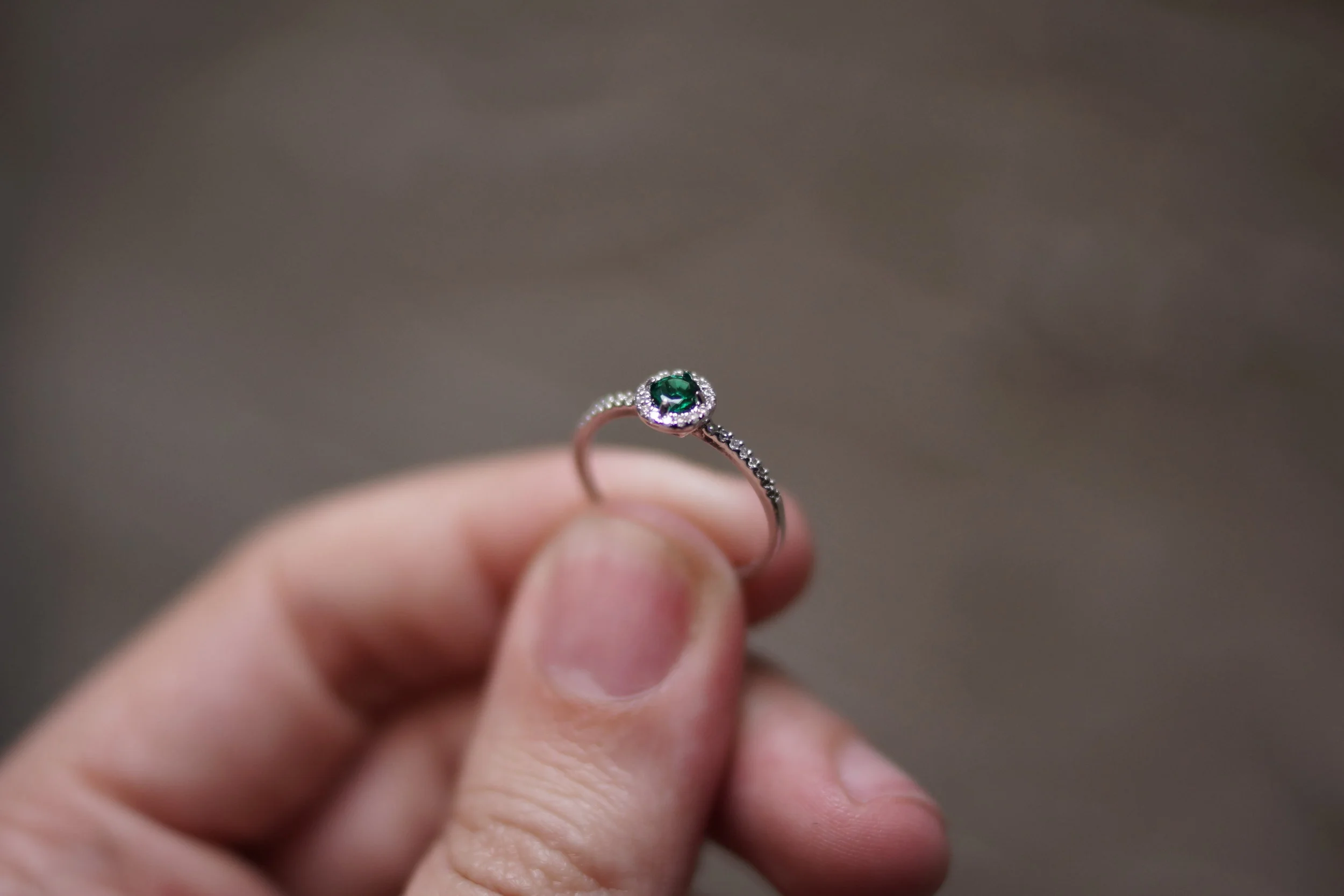 Emerald and Diamond Ring