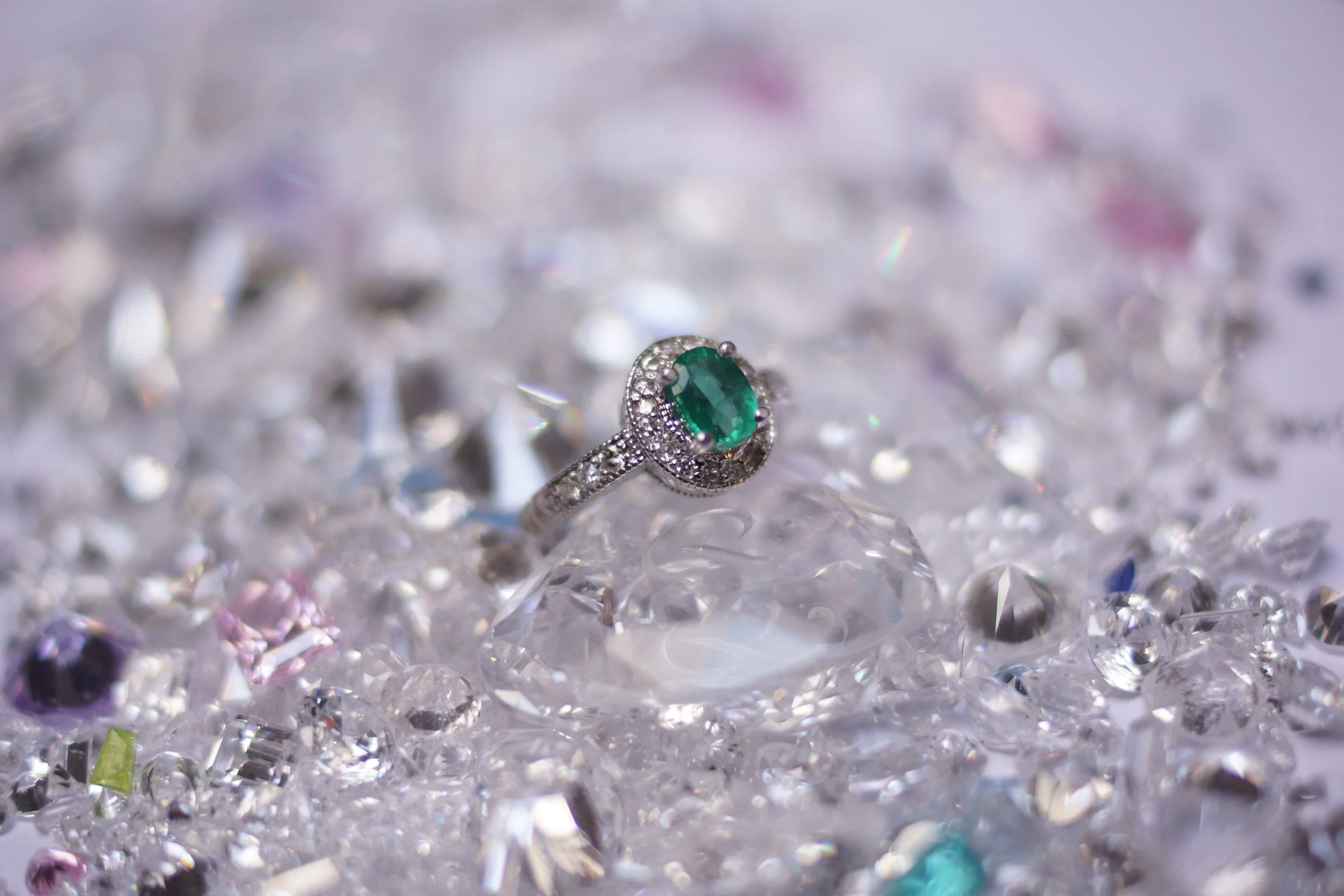 Emerald and Diamond Ring