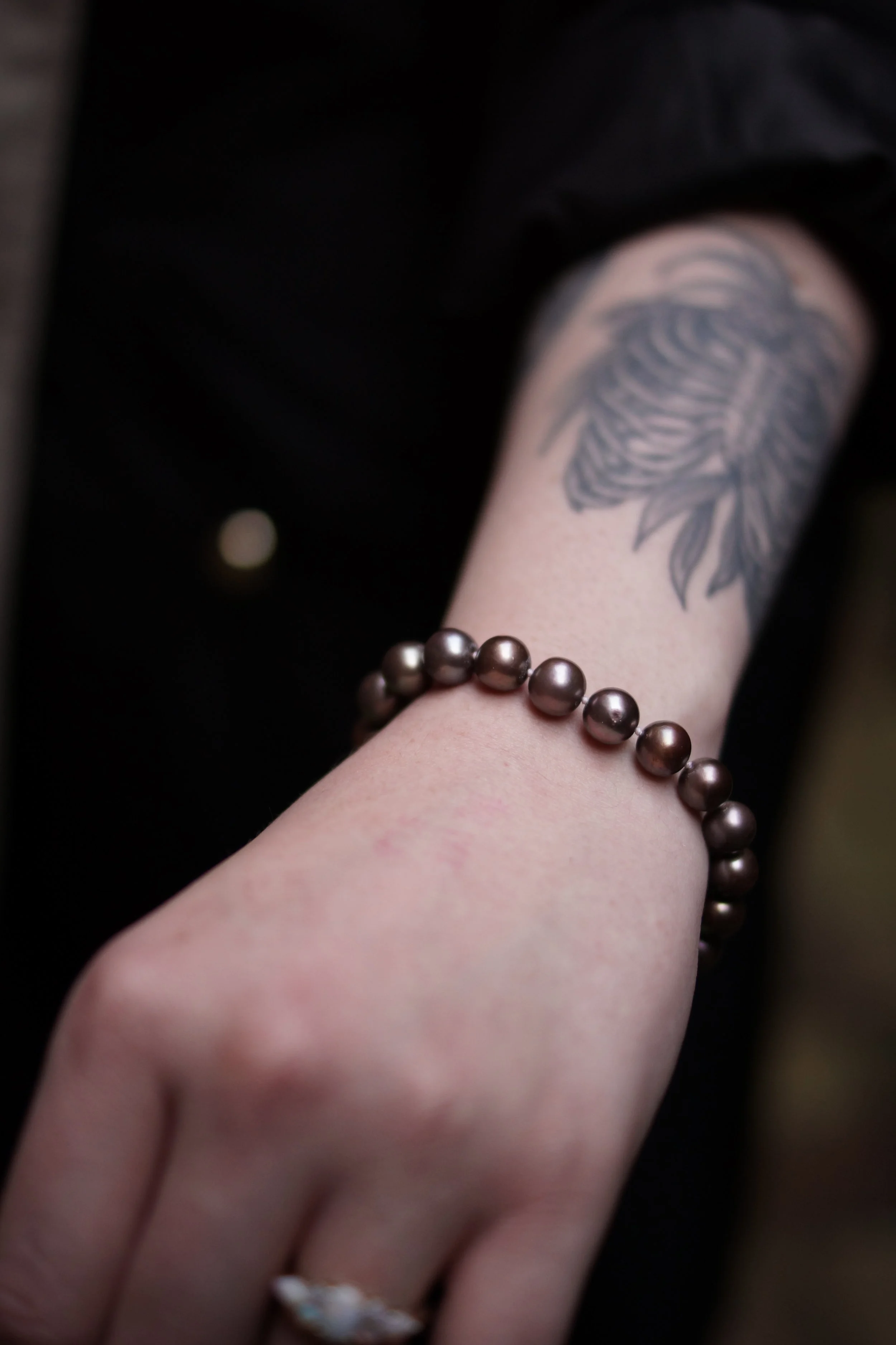 Brown Pearl Bracelet