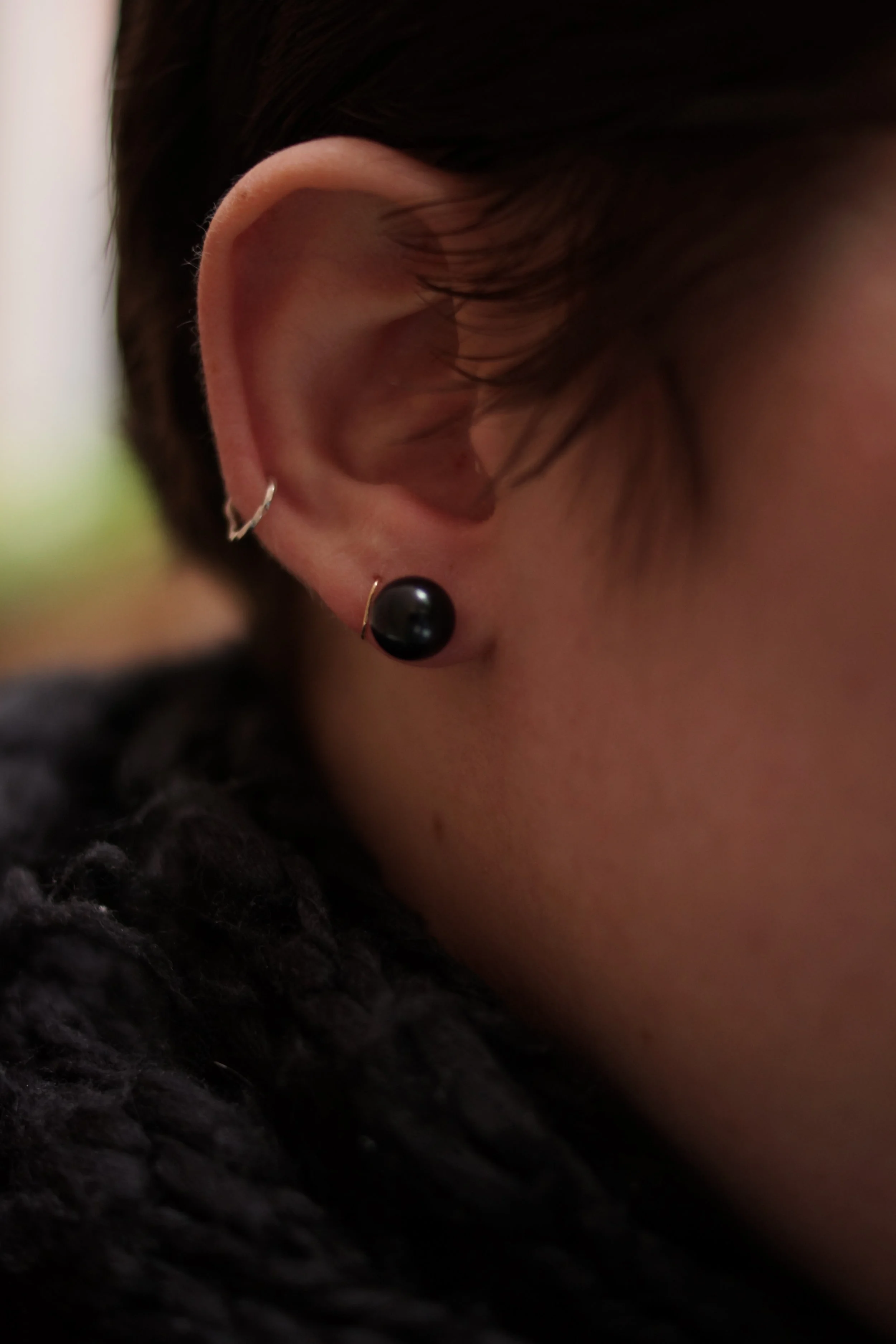 Black Tahitian Pearl Earrings