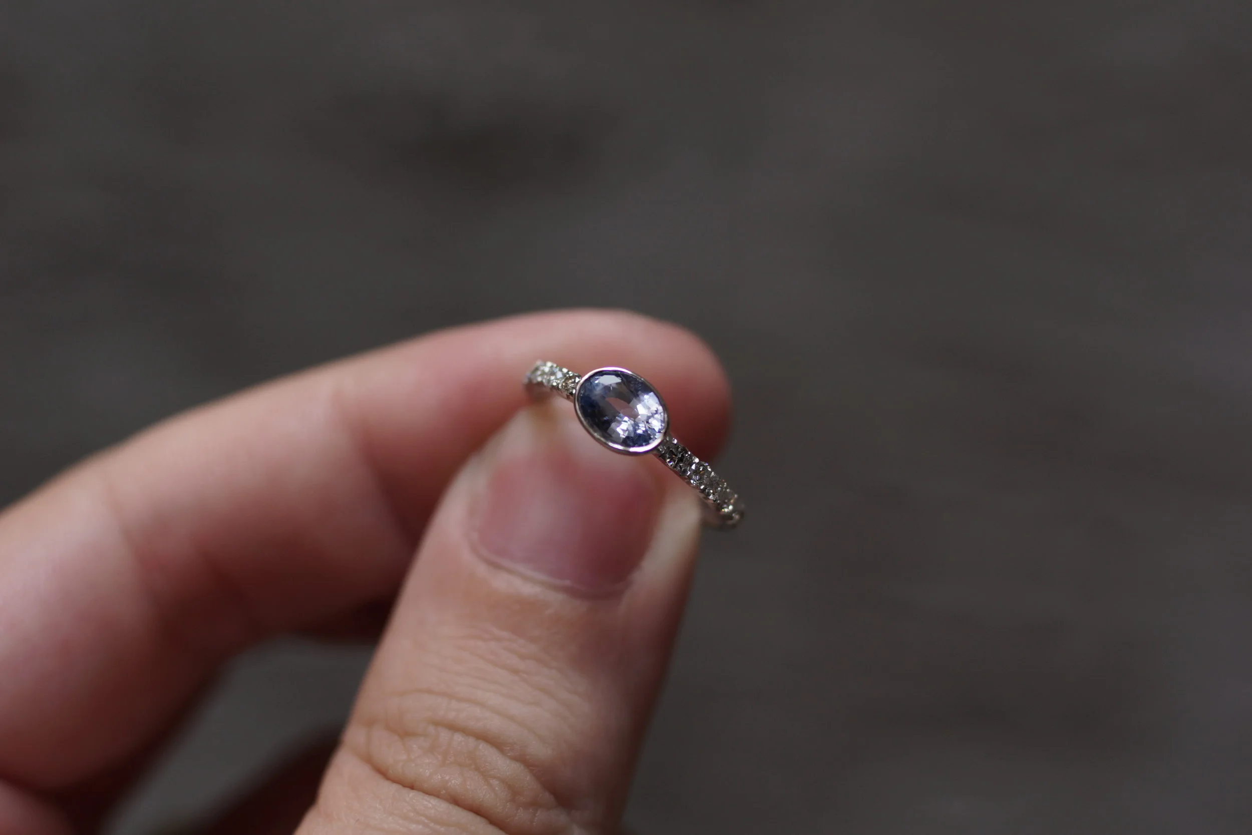 Sapphire and Diamond Ring