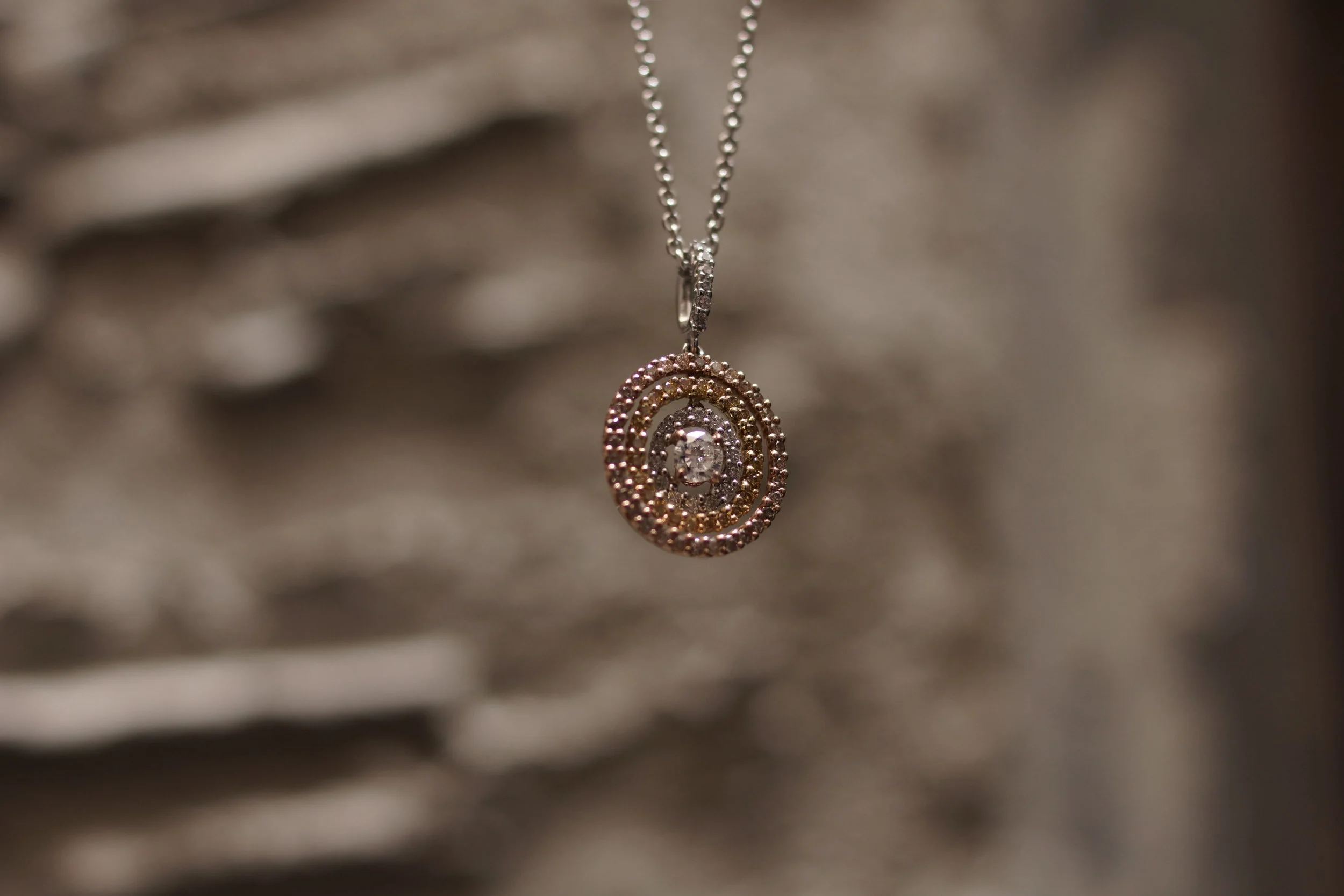 Diamond Halo Necklace