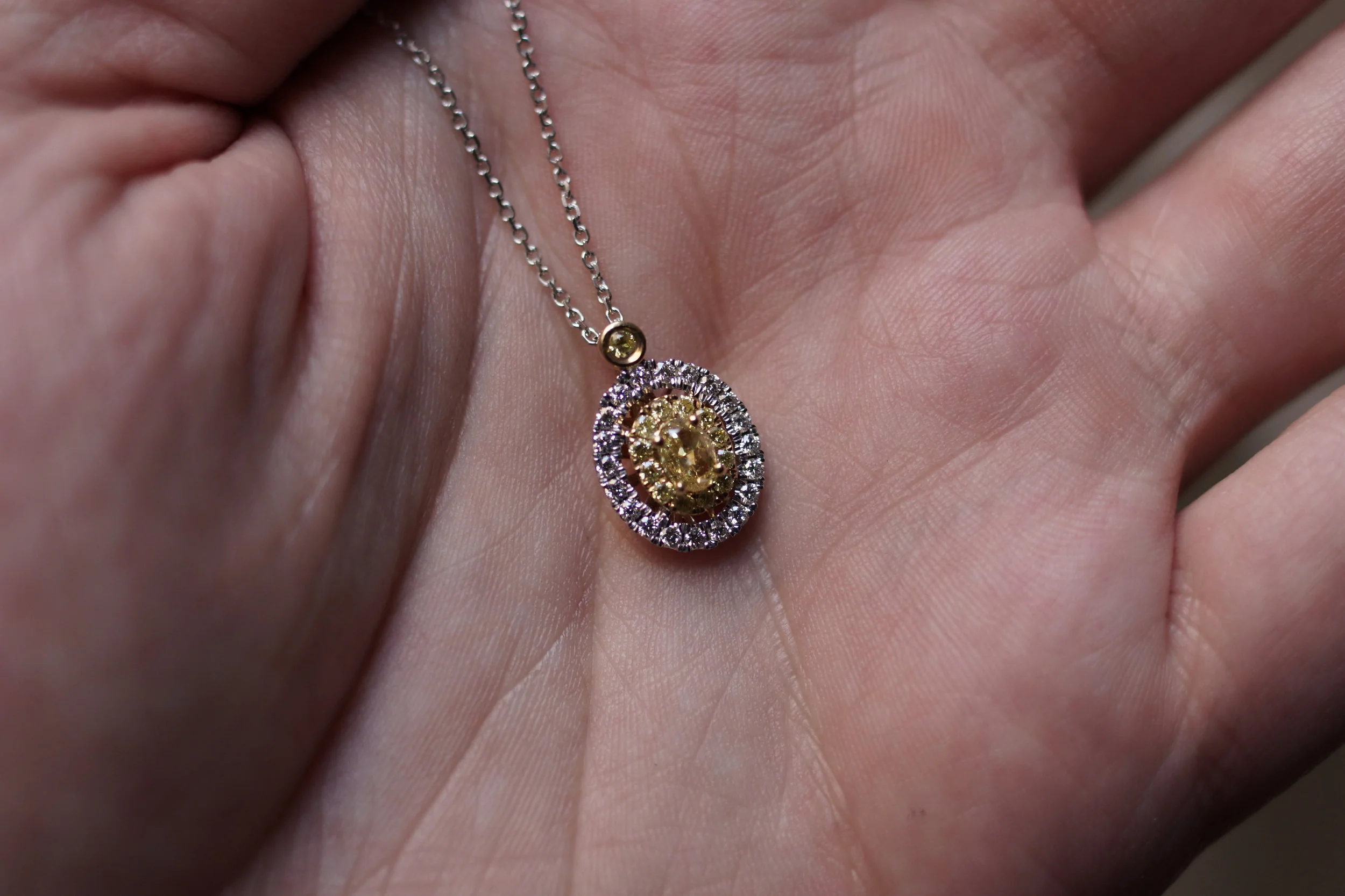 Yellow Diamond Necklace