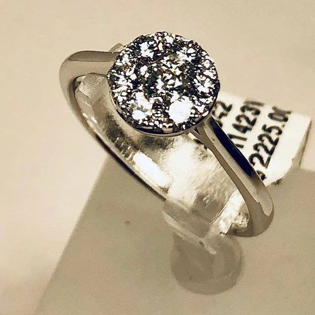 Diamond Cluster Engagement Ring