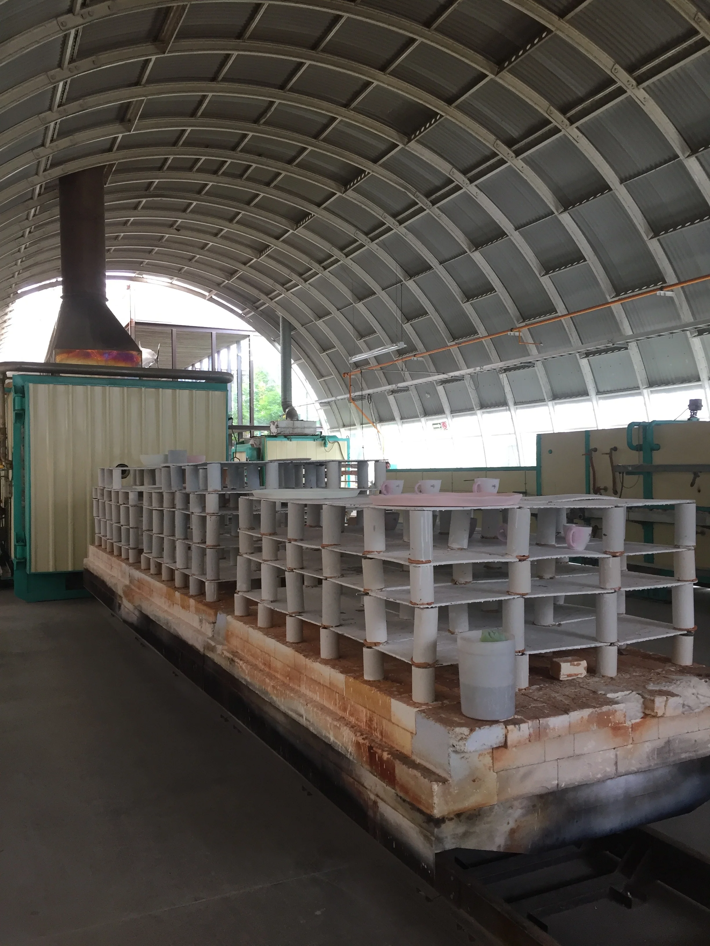 This kiln is pretty much the size of my whole studio!