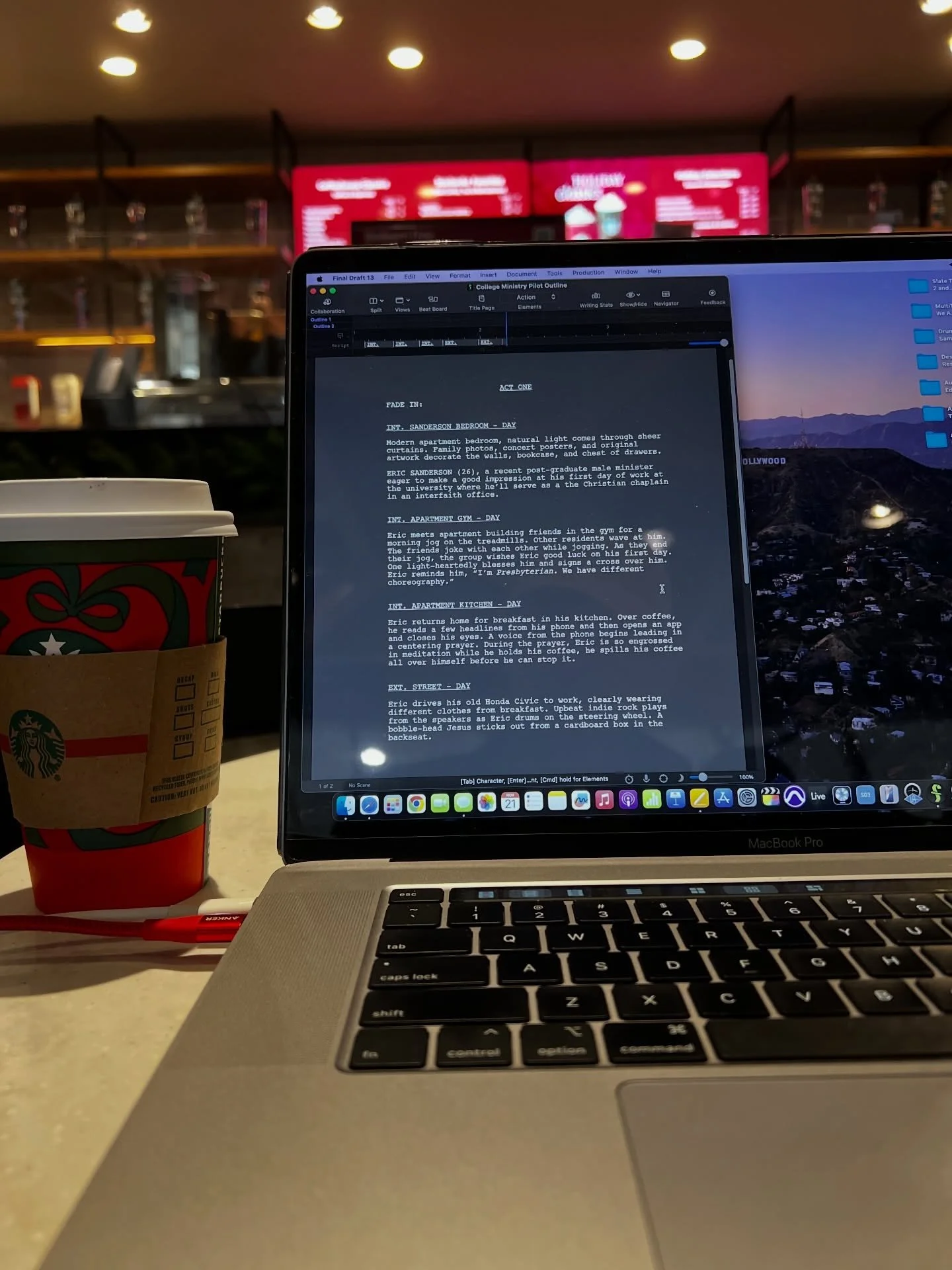 Look, all I know I&rsquo;ve been in this airport Starbucks for five hours and just finished outlining my first tv pilot.