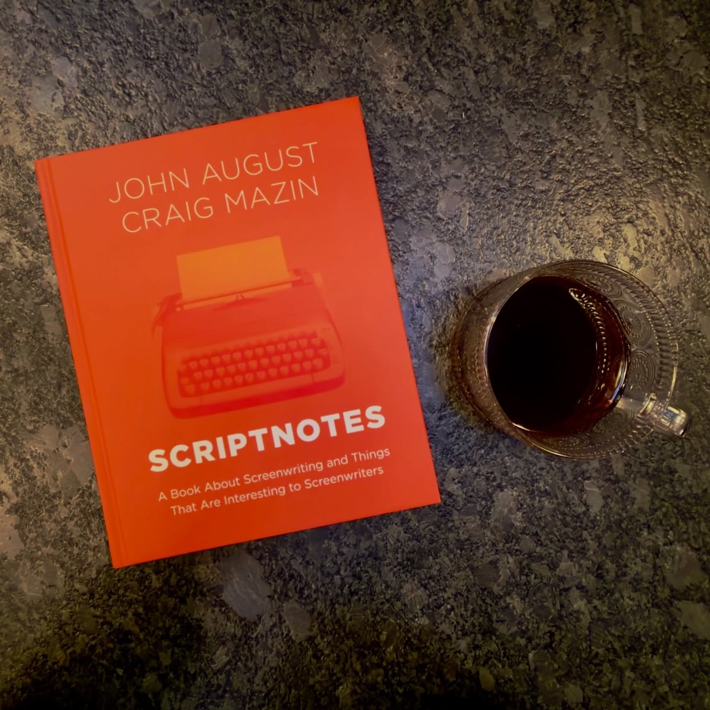 I gave myself an early birthday present. One chapter in, and it&rsquo;s already a great read! Thanks @scriptnotespodcast @johnaugust and @clmazin for putting this together!