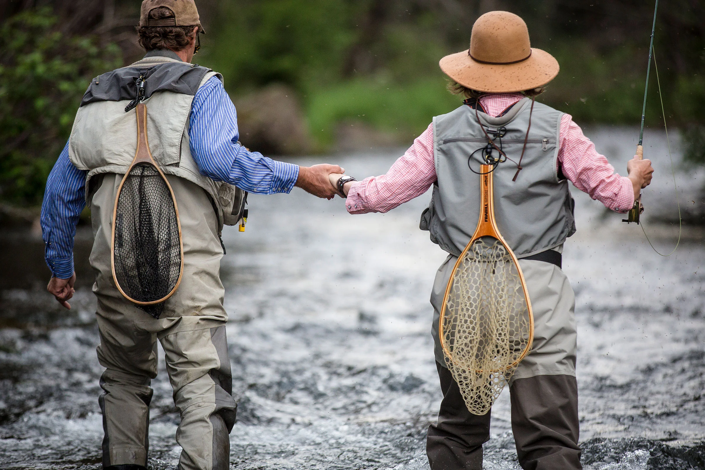 Couple Flyfishing