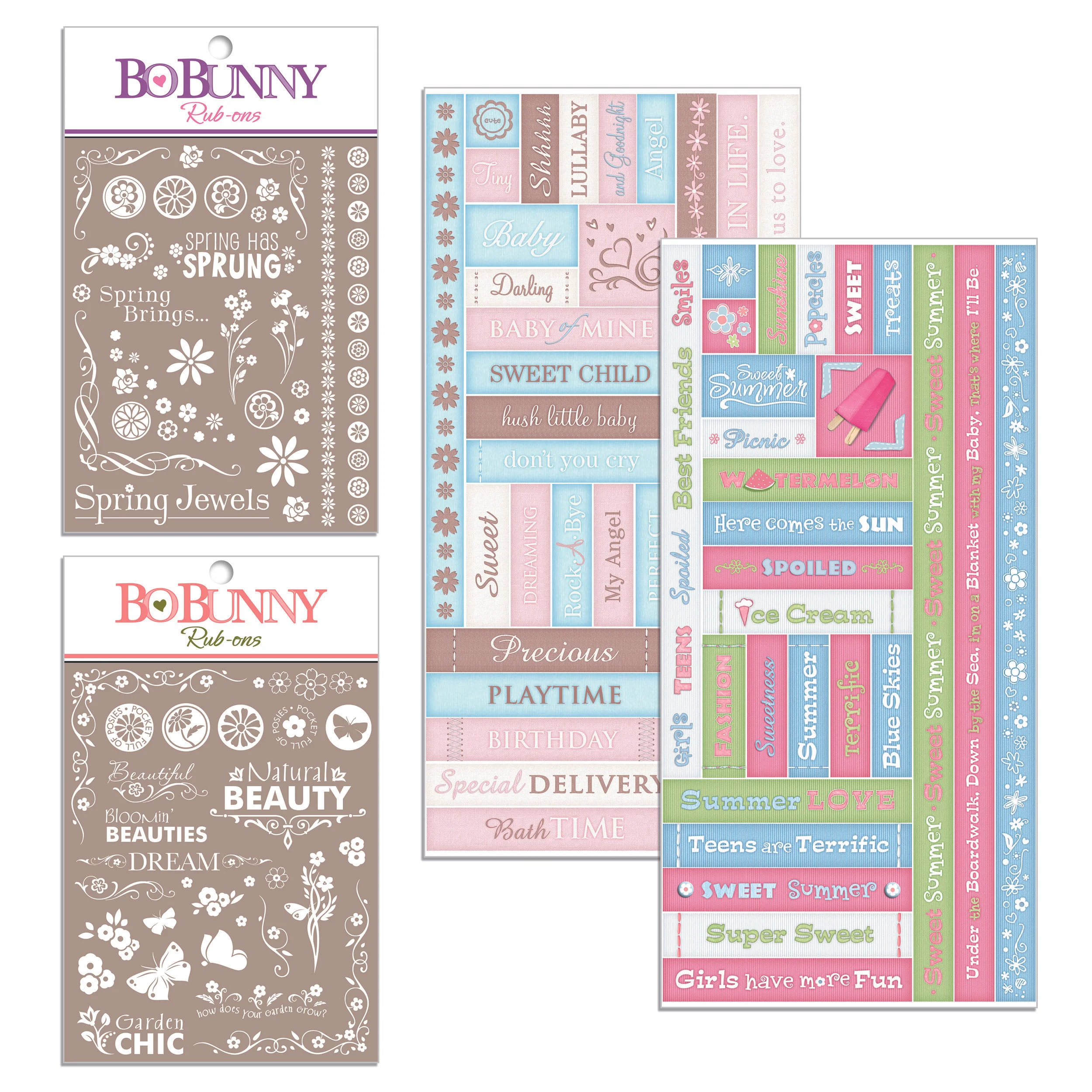 Bo-Bunny Stickers and Rub-ons