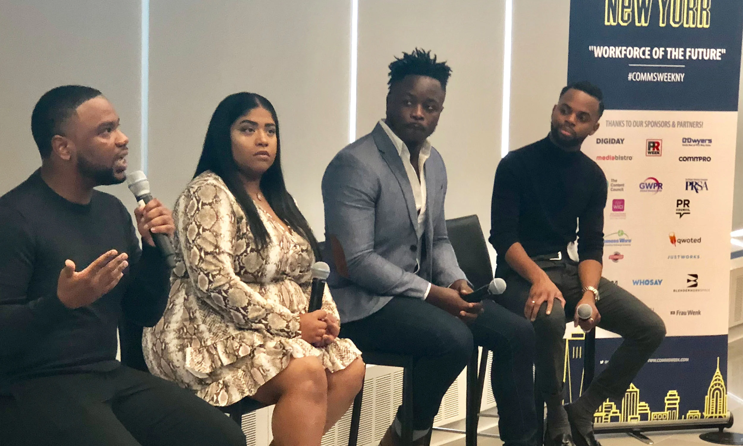 Martin, Nauth, Bastien, and Morton shared multicultural best practices during Communications Week NY at Viacom